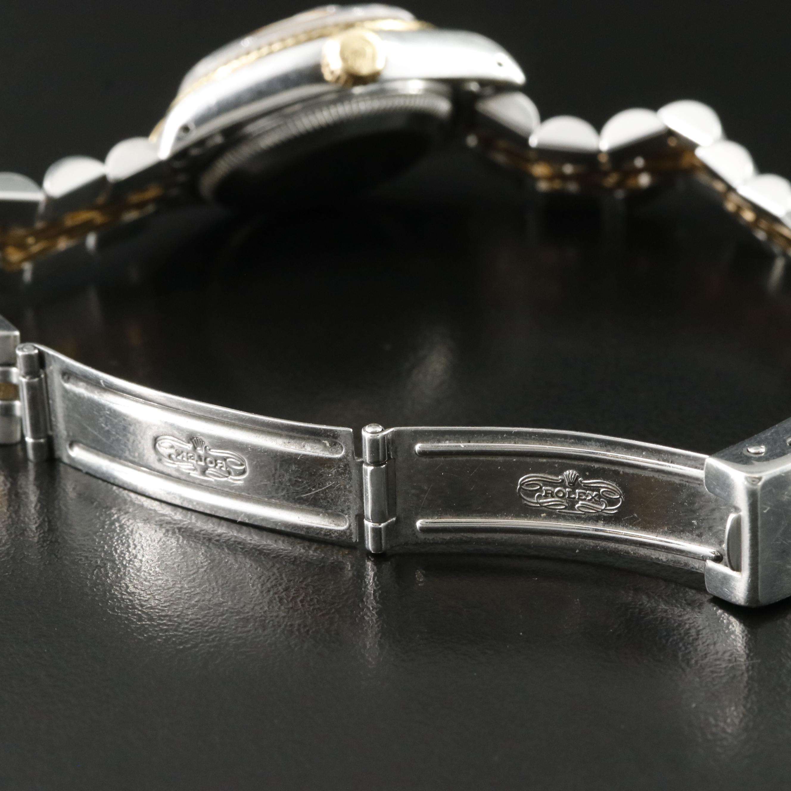 1990 Rolex Custom Diamond Dial Datejust Model 69173 Watch