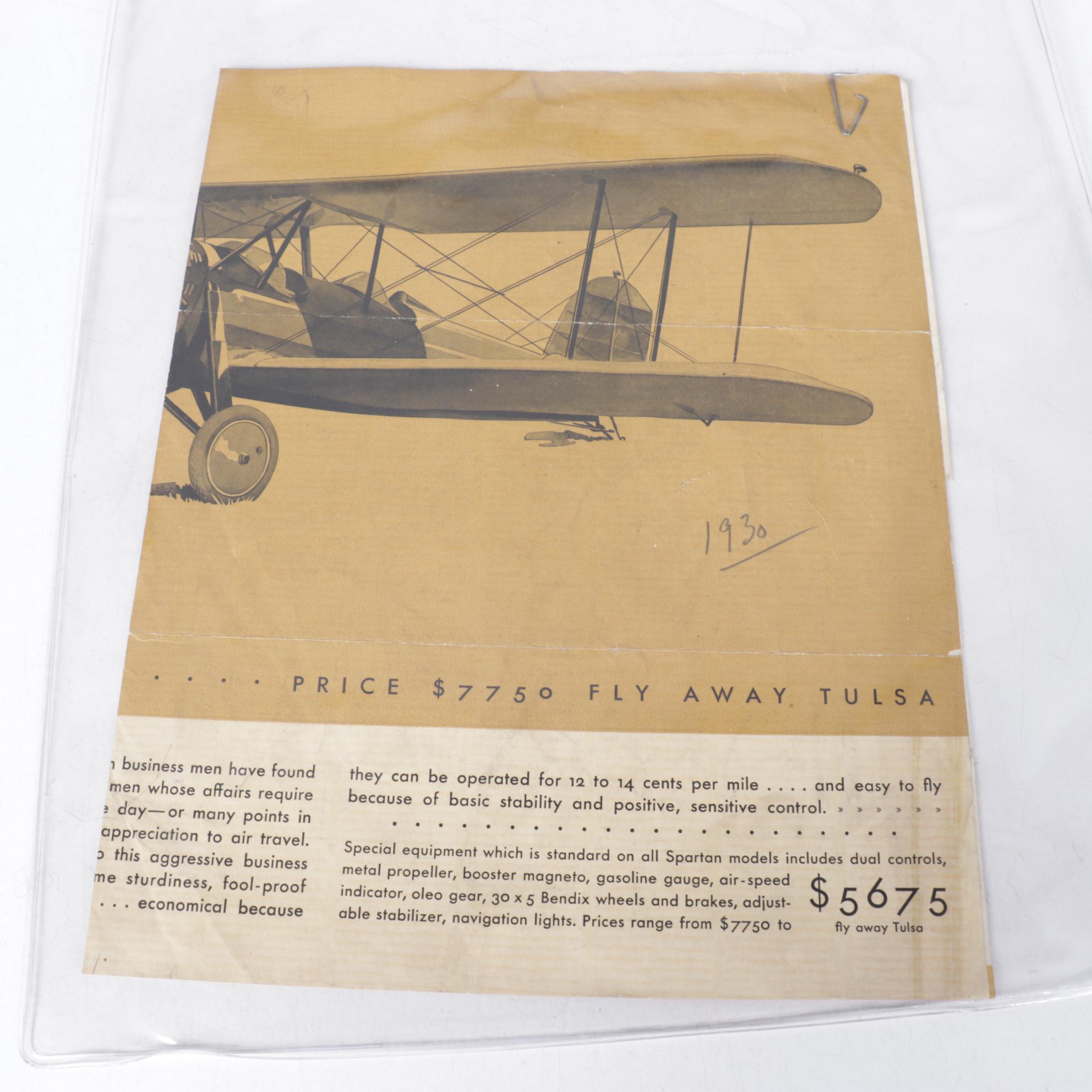 Travel and Airplane Ephemera From 1930s-60s