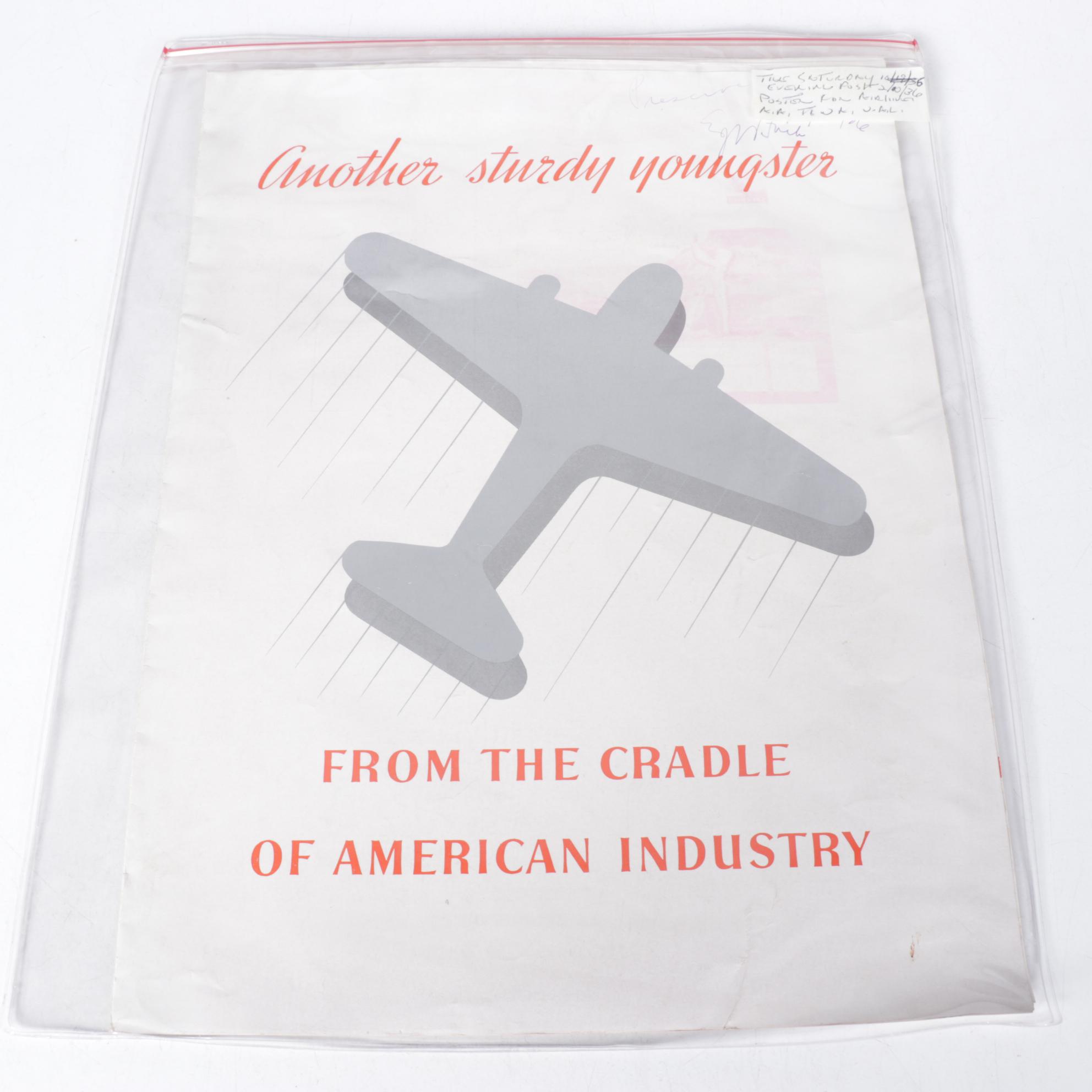 Travel and Airplane Ephemera From 1930s-60s