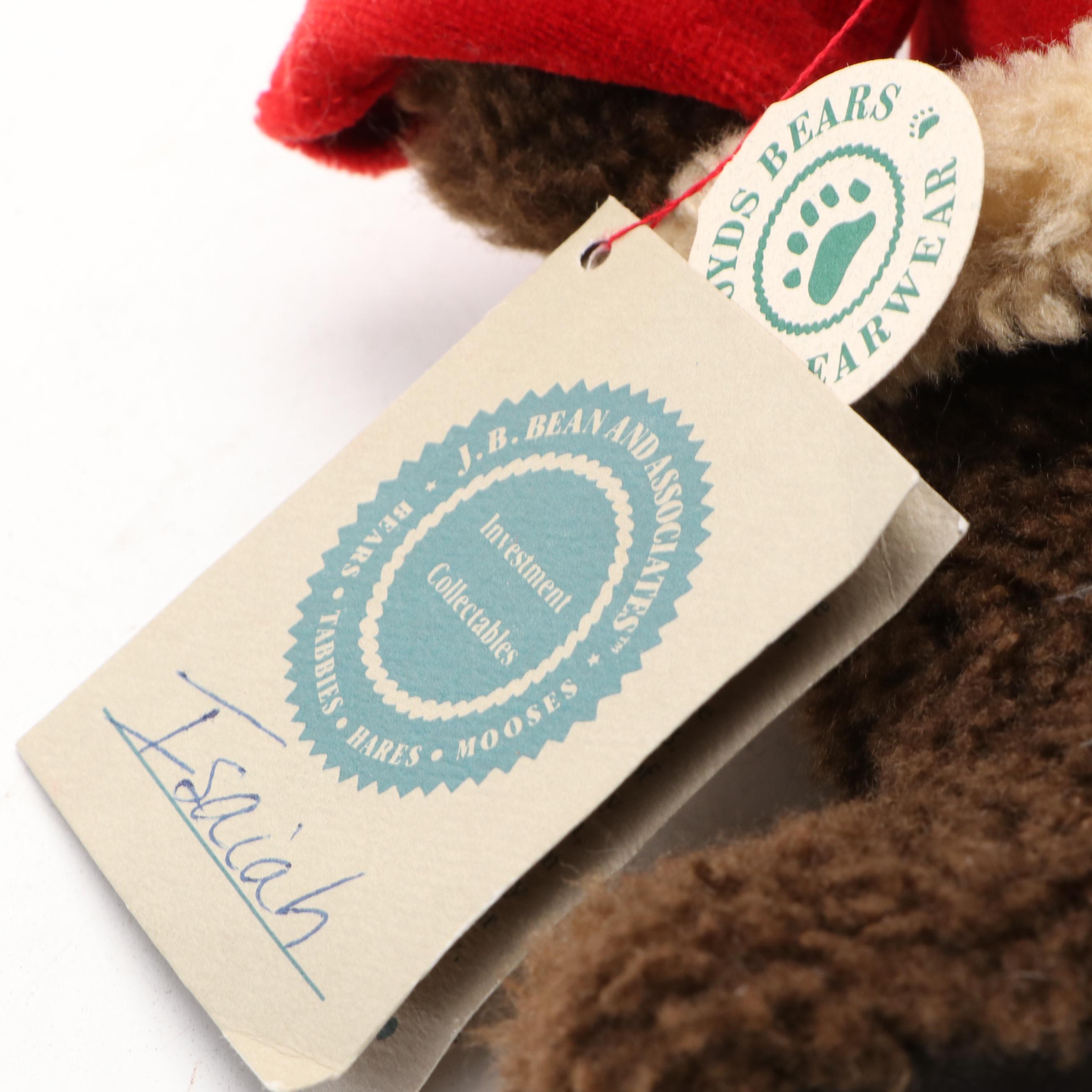 Boyds Bears "Isiah" Jointed Teddy Bear, 1996