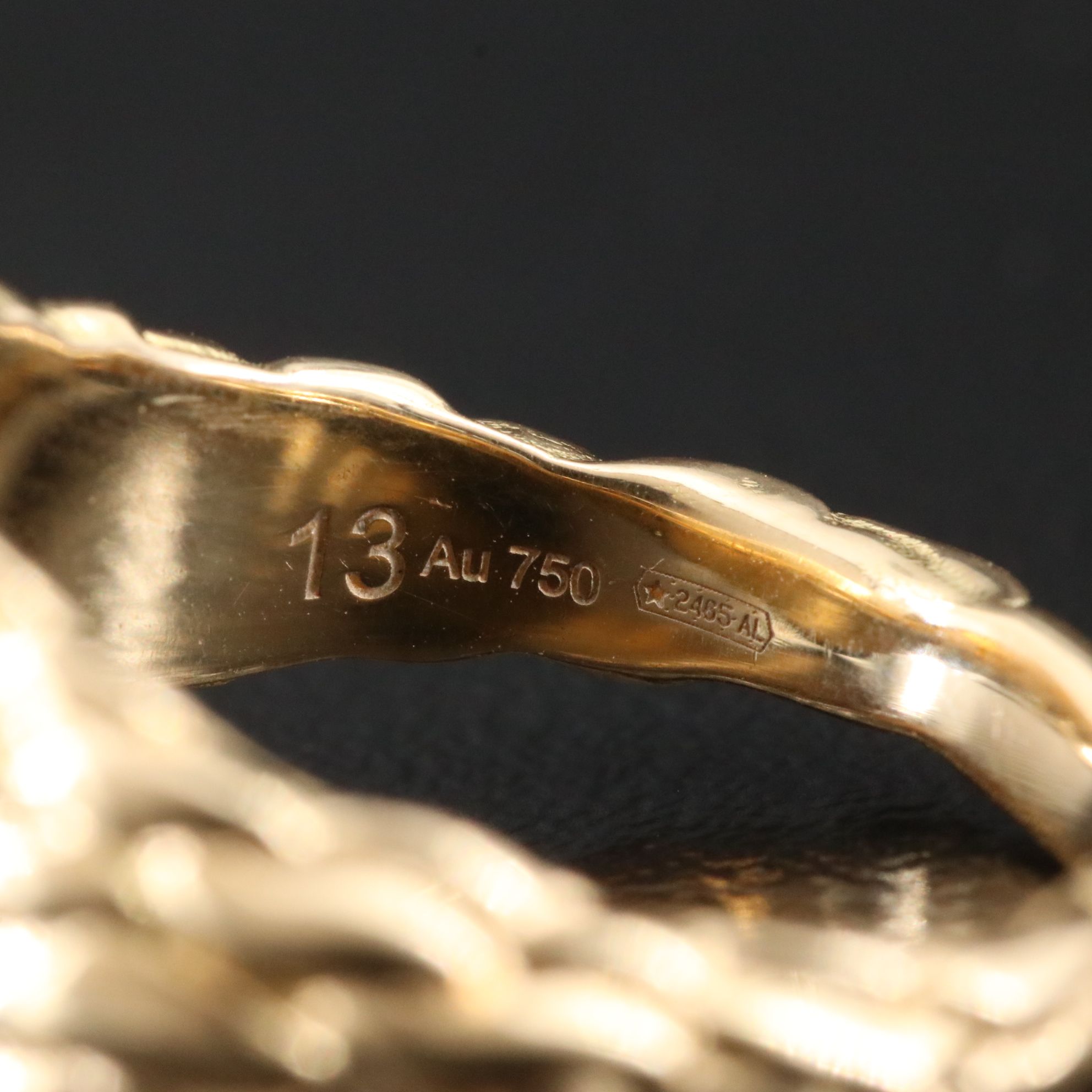 Gucci 18K Diamond and Fire Opal Lion Head Ring