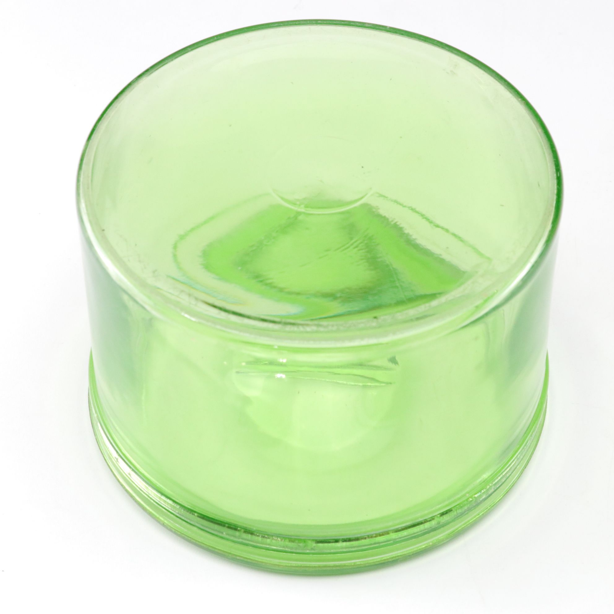 Uranium Glass Refrigerator Dish, Dessert Wine Glasses & More