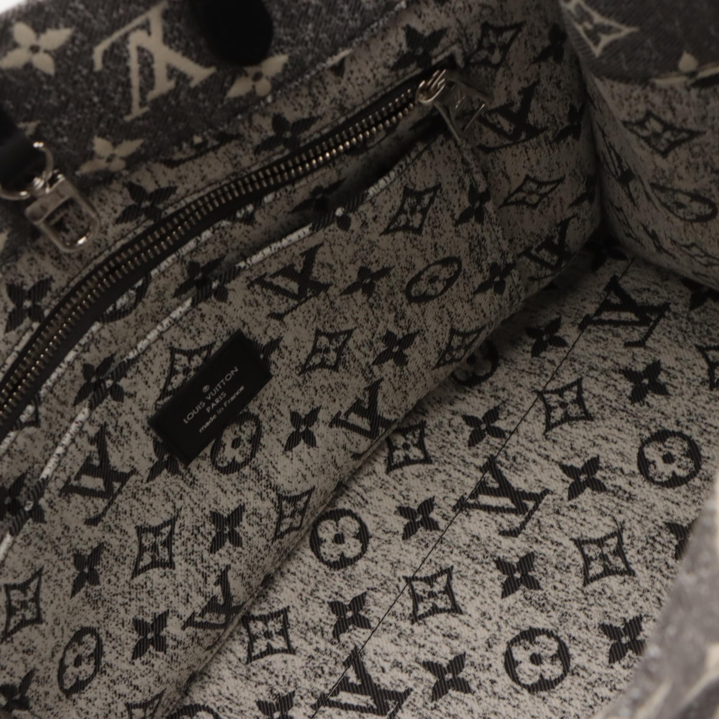 Louis Vuitton Limited Edition OnTheGo MM TwoWay Tote in Monogram Denim & Leather