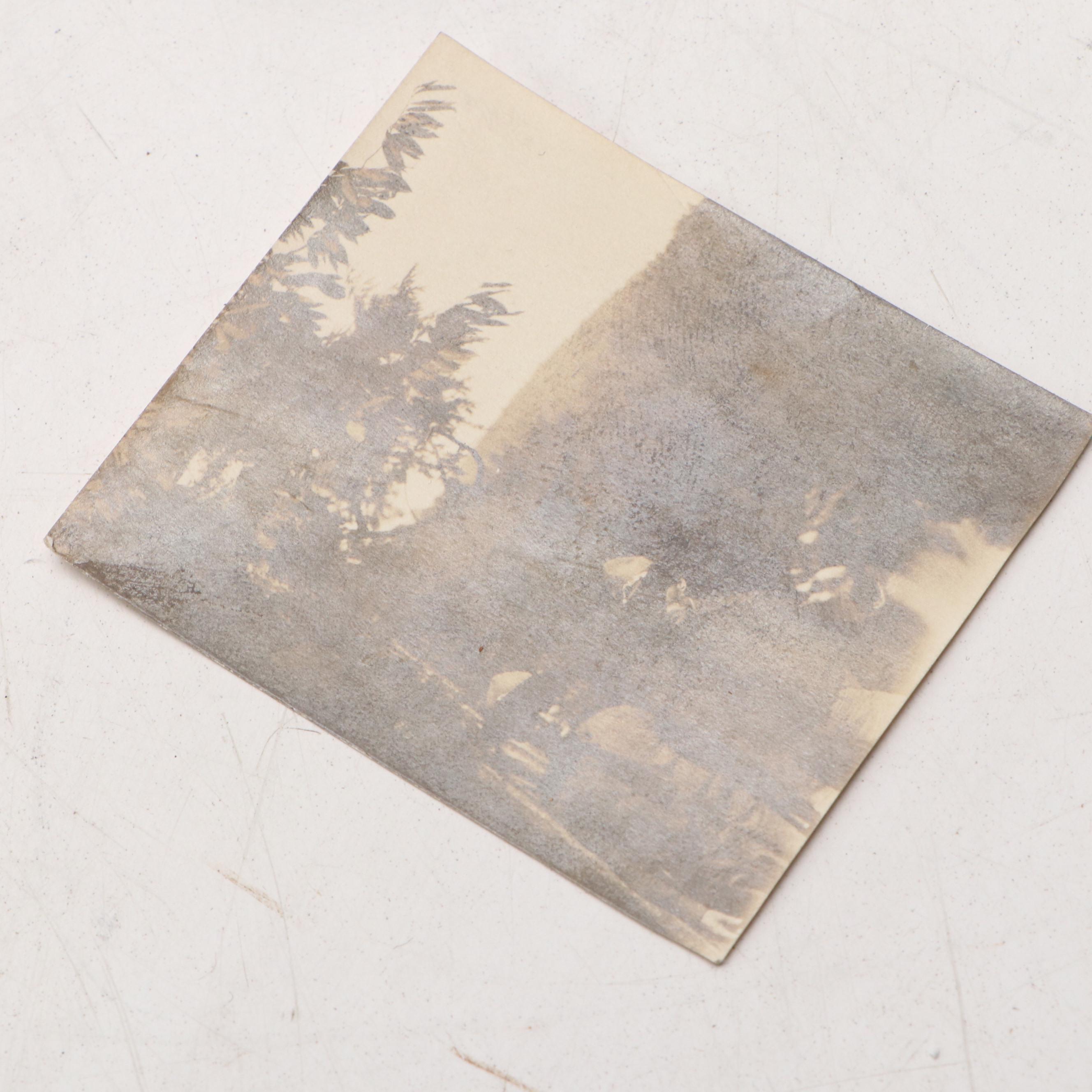 Brass Mounted Wooden Lock Box with Carnegie Mill & Lumber and Other Ephemera