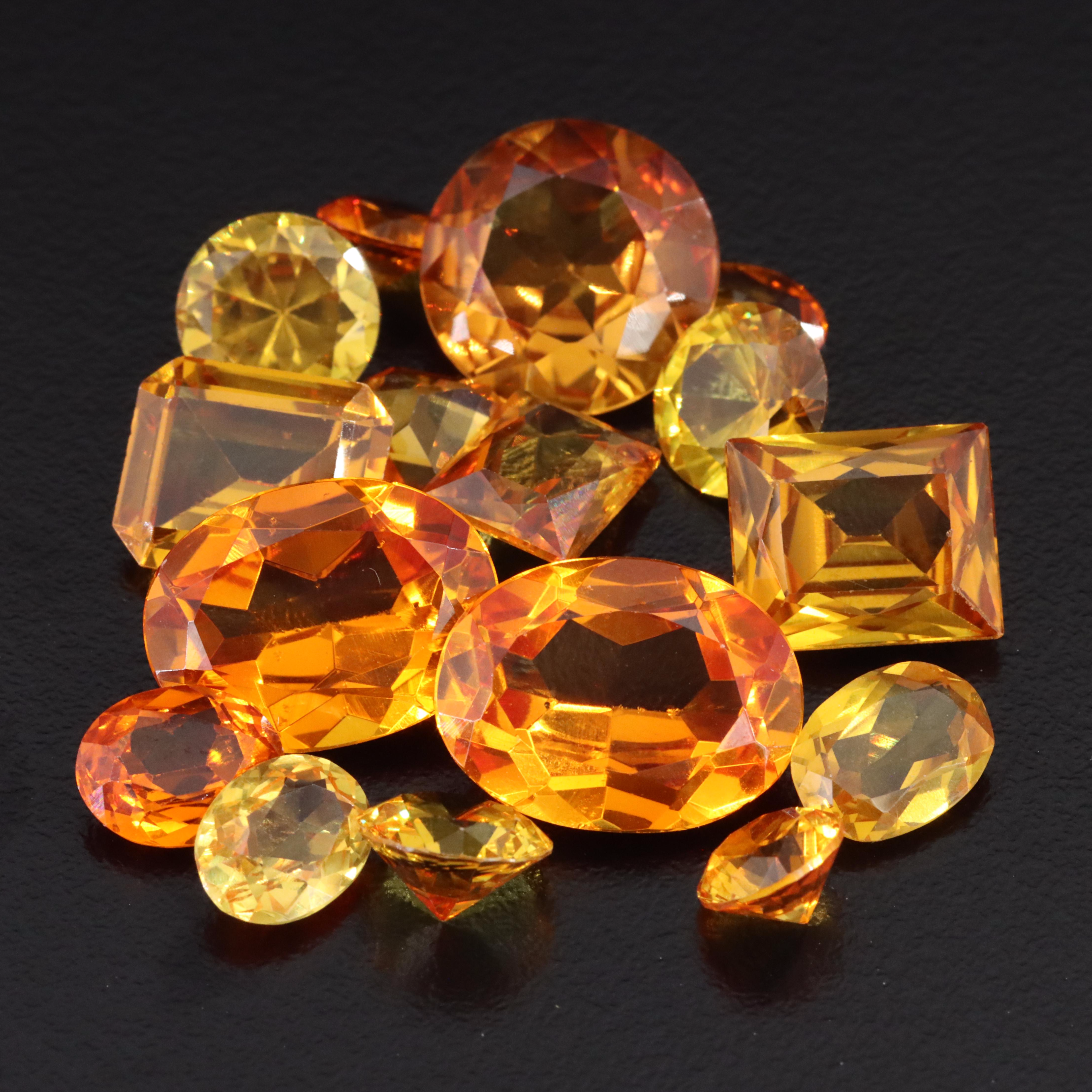 Loose 76.73 CTW Lab Grown Sapphire Lot