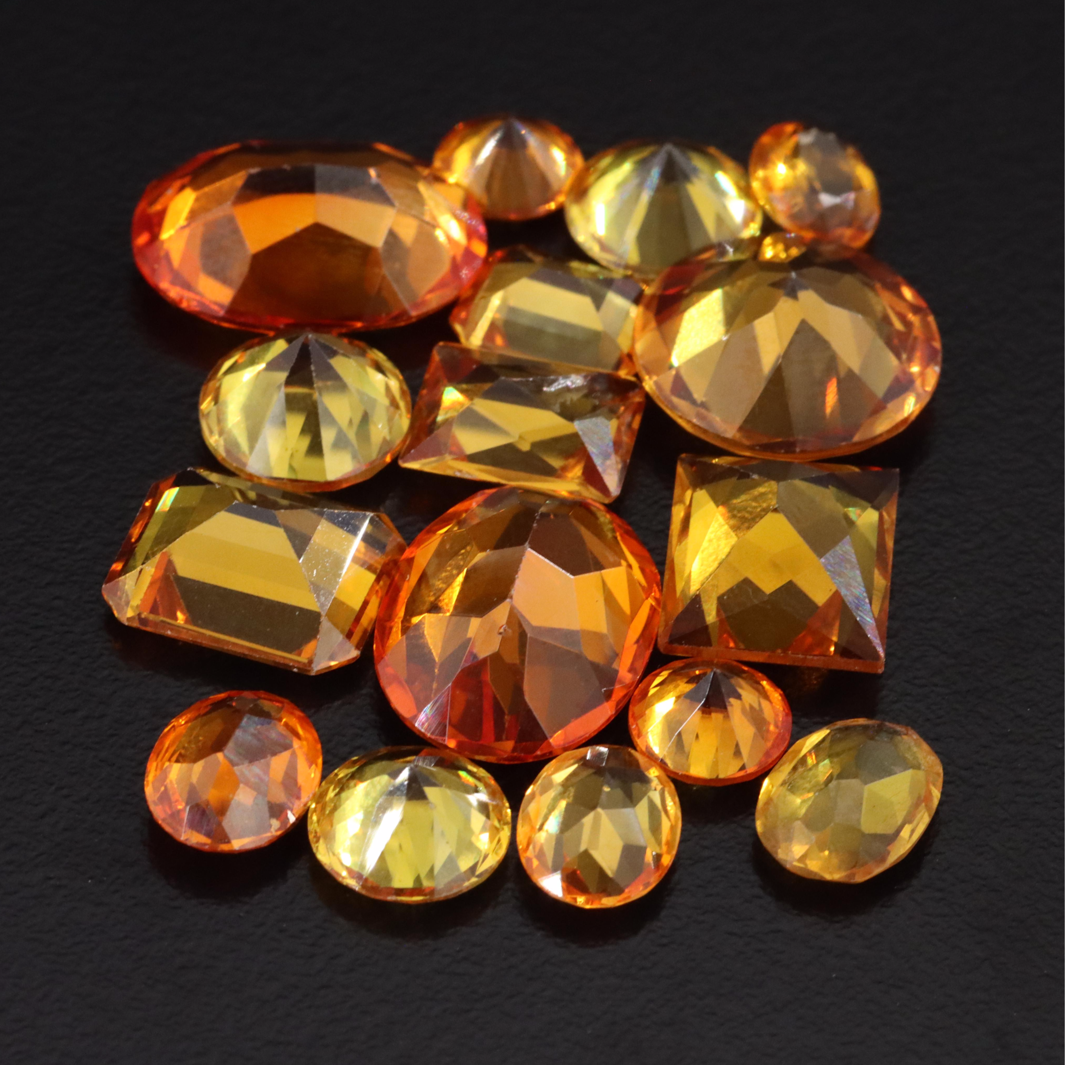 Loose 76.73 CTW Lab Grown Sapphire Lot