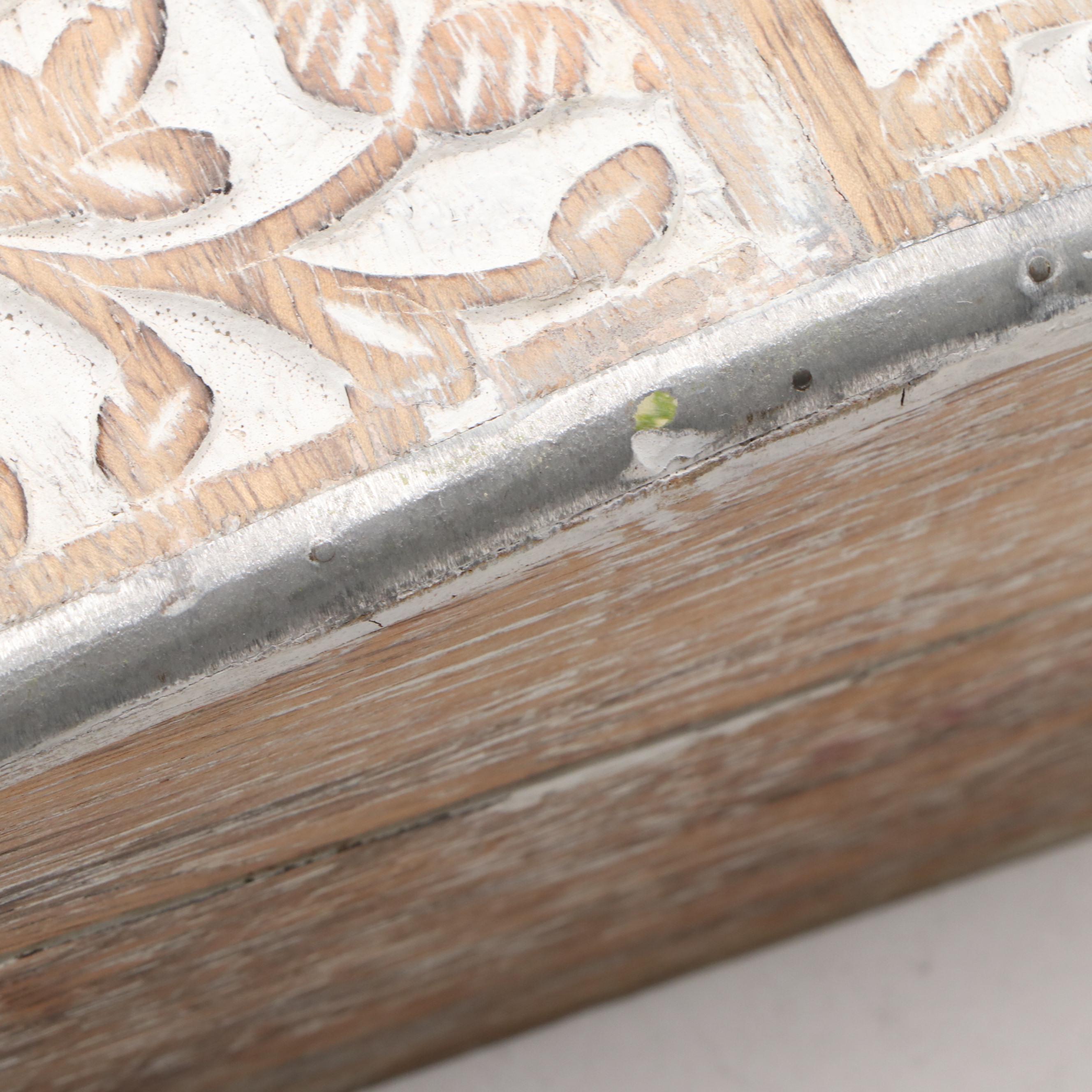 Distressed Wooden Botanical Box
