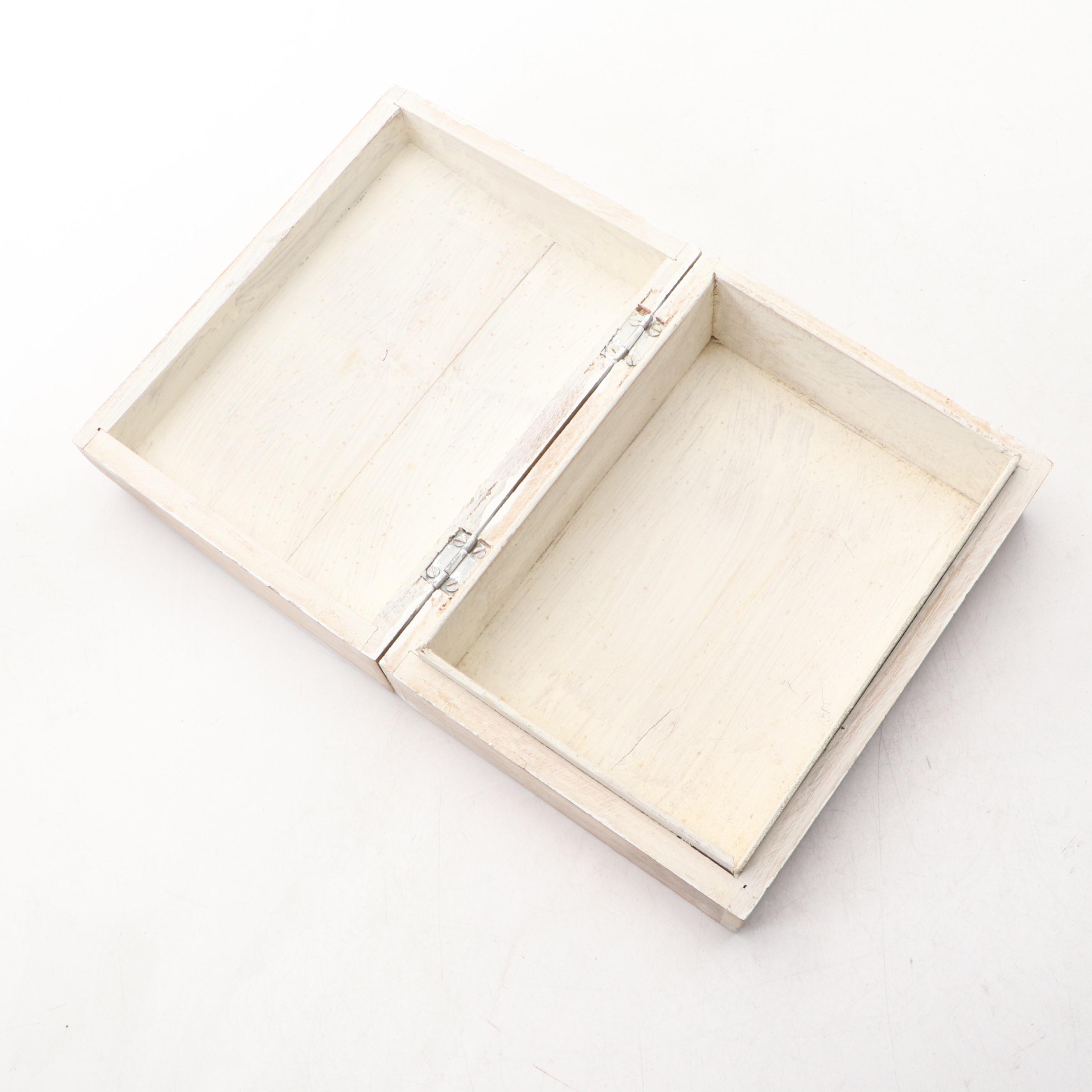 Distressed Wooden Botanical Box