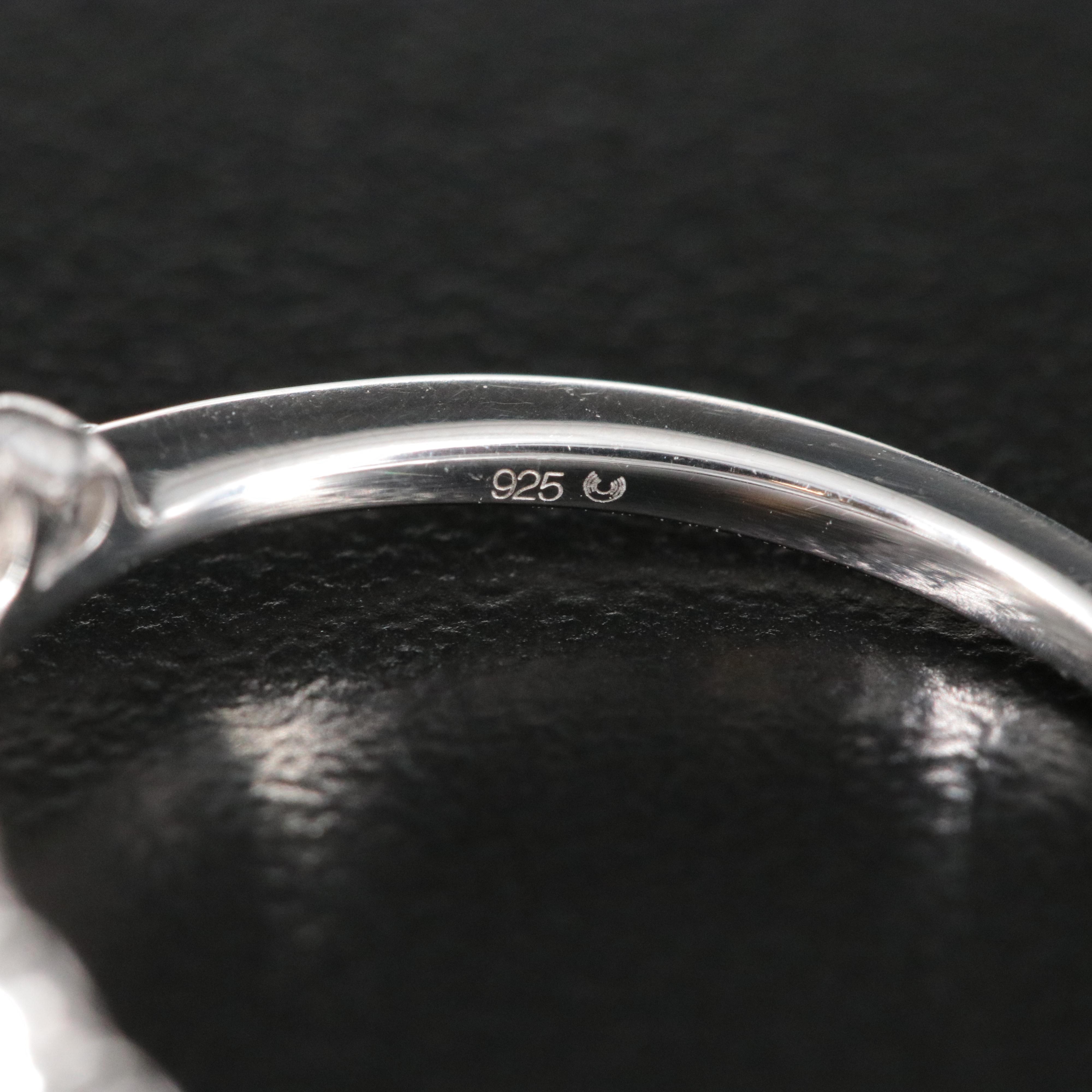 Sterling Diamond Crown Ring