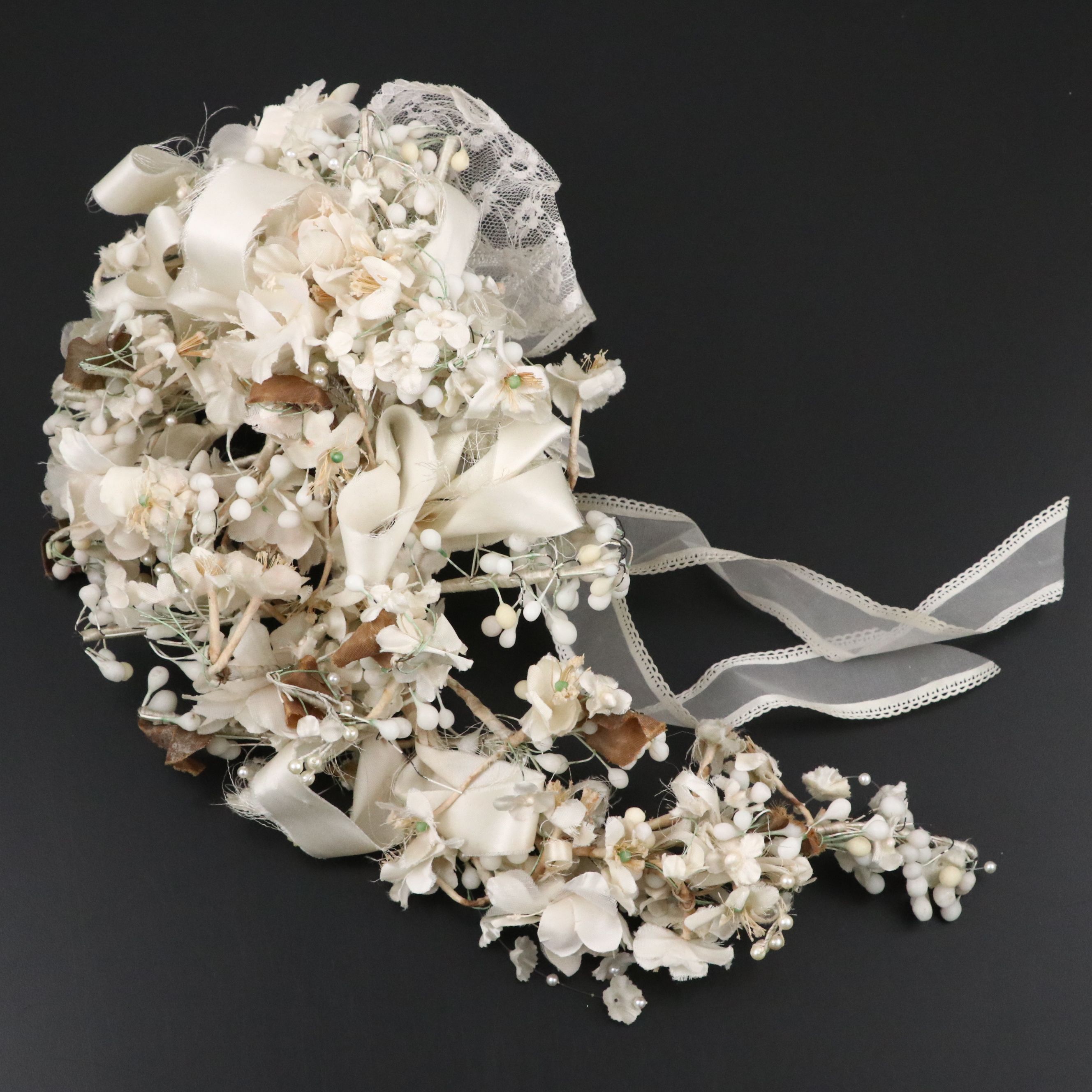 Blusher Wedding Veil and Bridal Theme Floral Swag