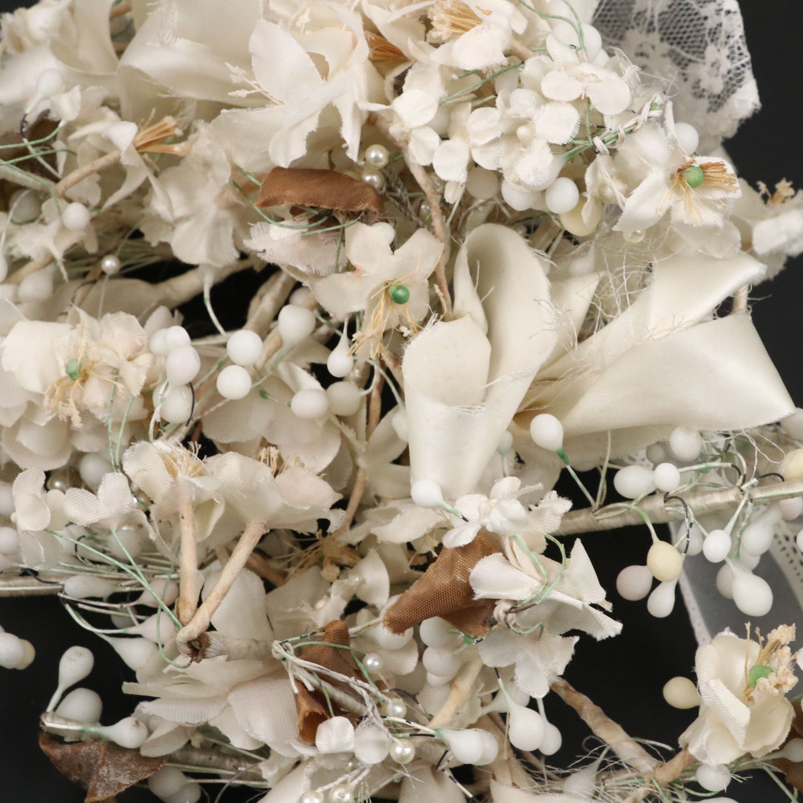 Blusher Wedding Veil and Bridal Theme Floral Swag