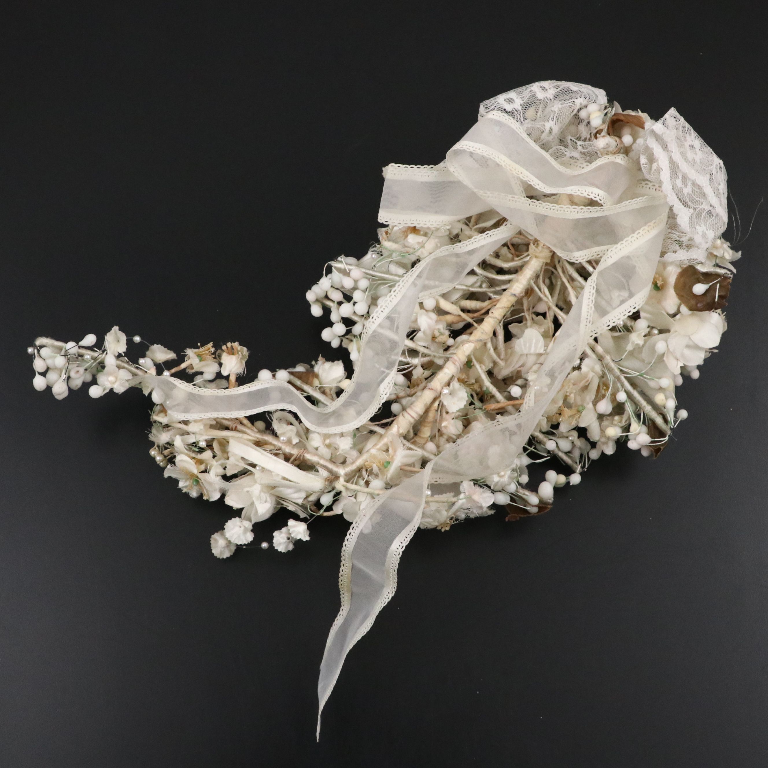 Blusher Wedding Veil and Bridal Theme Floral Swag