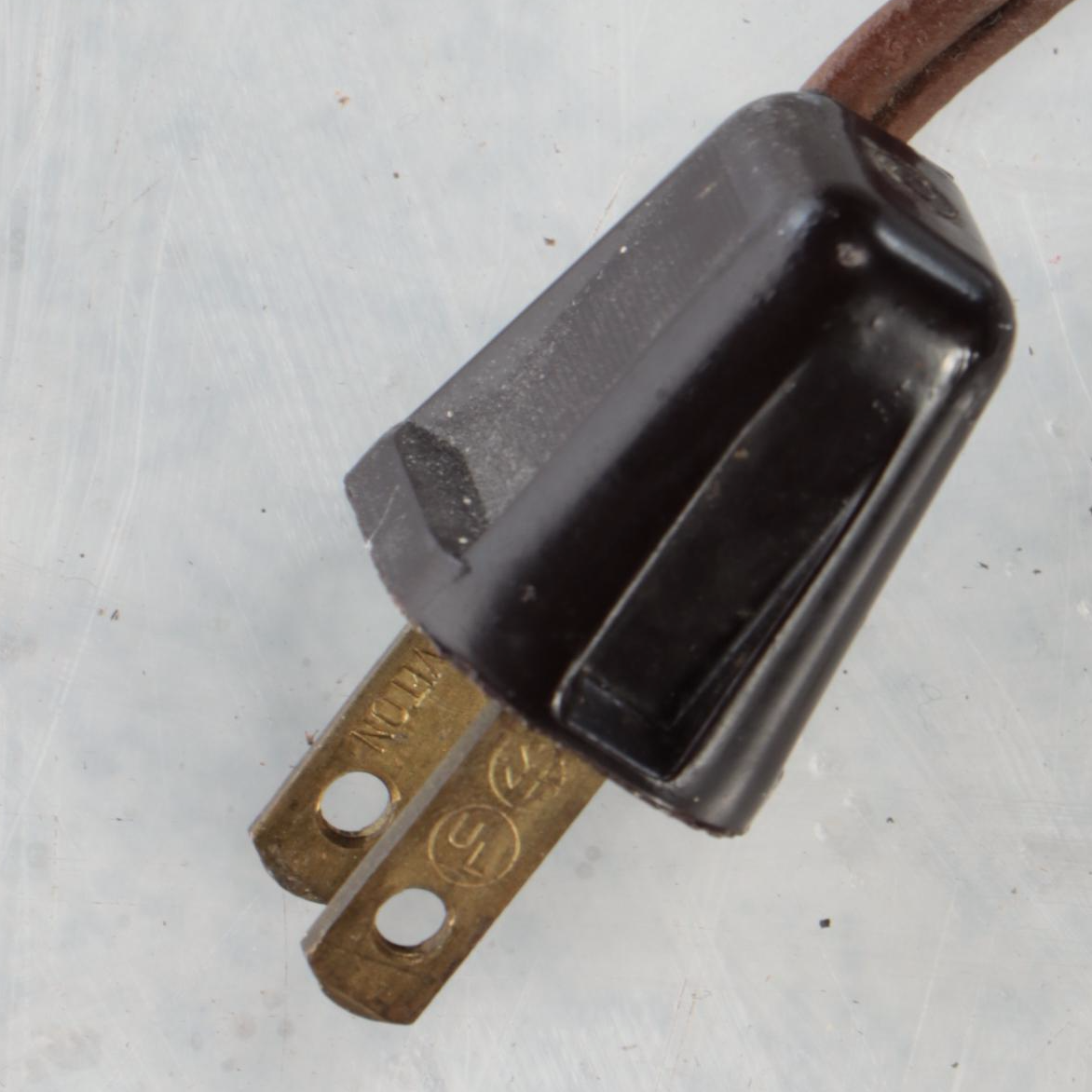 Brass Finish Cast Metal Floor Lamp with Silk Shade