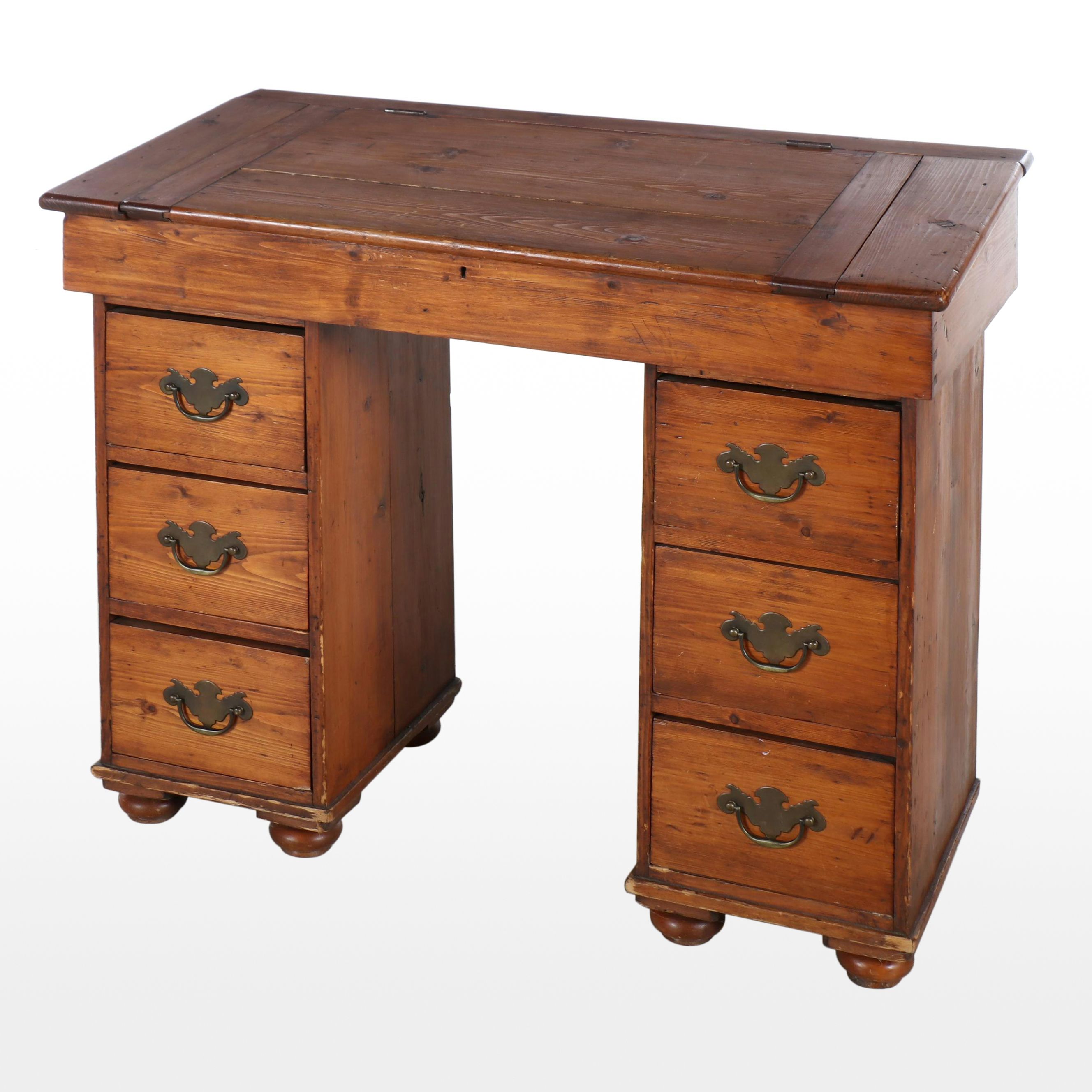 Chippendale Style Pine Writing Desk