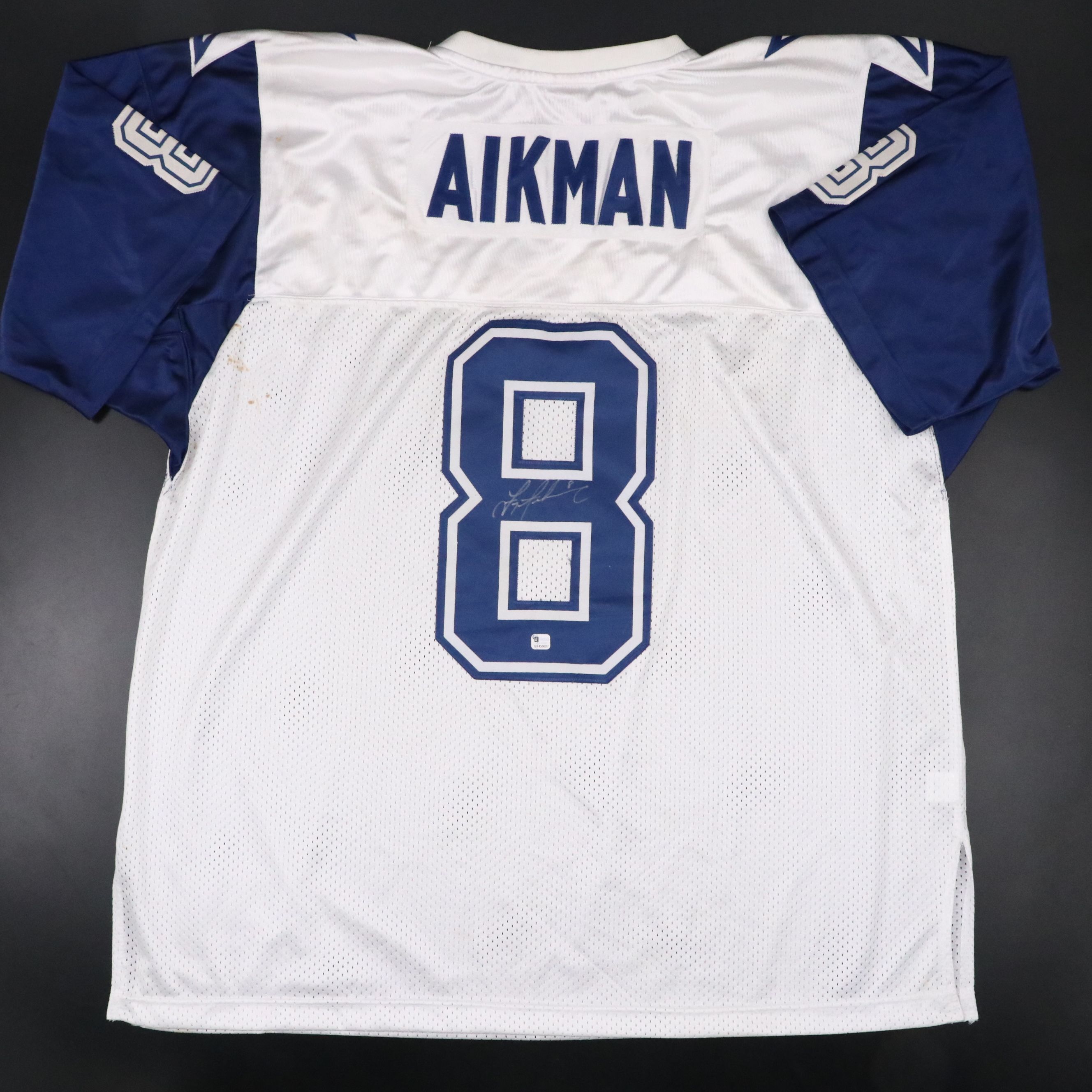 Troy Aikman Signed Dallas Cowboys Mitchell & Ness Football Jersey