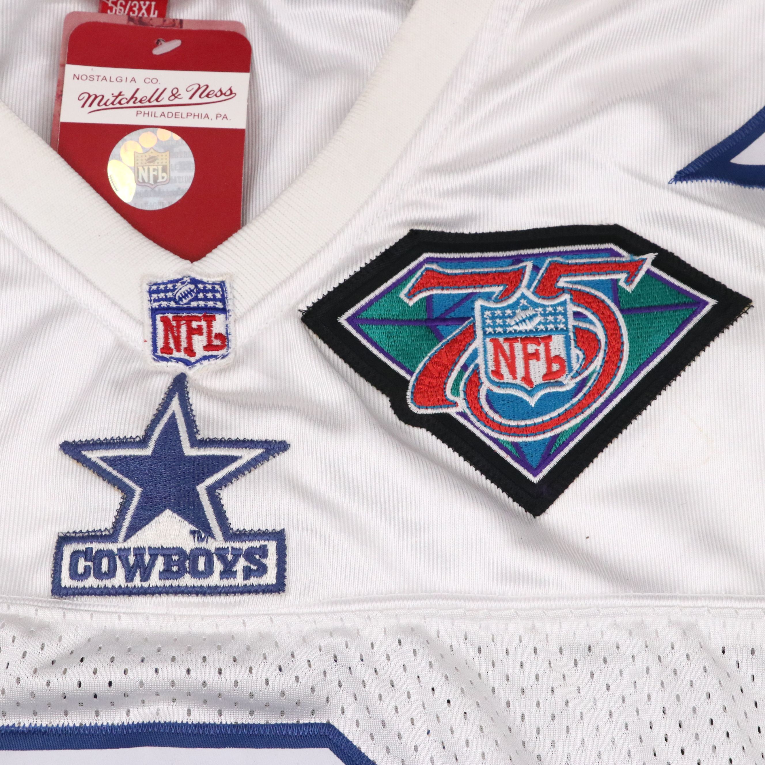 Troy Aikman Signed Dallas Cowboys Mitchell & Ness Football Jersey