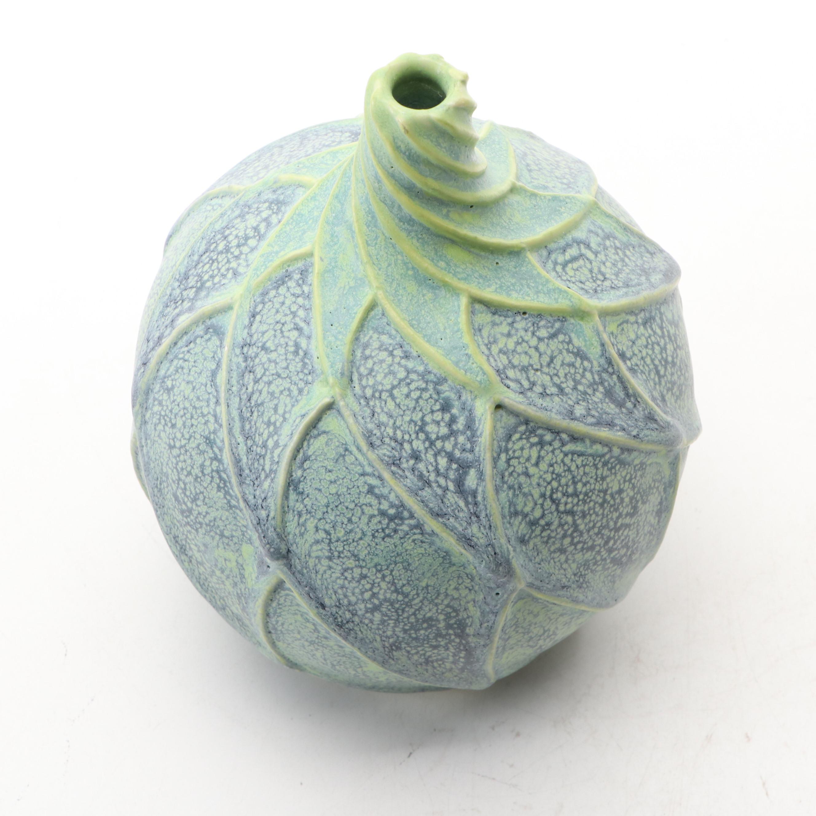 Steve Fredericks for Jemerick Pottery Arts and Crafts Style Matte Glaze Vase