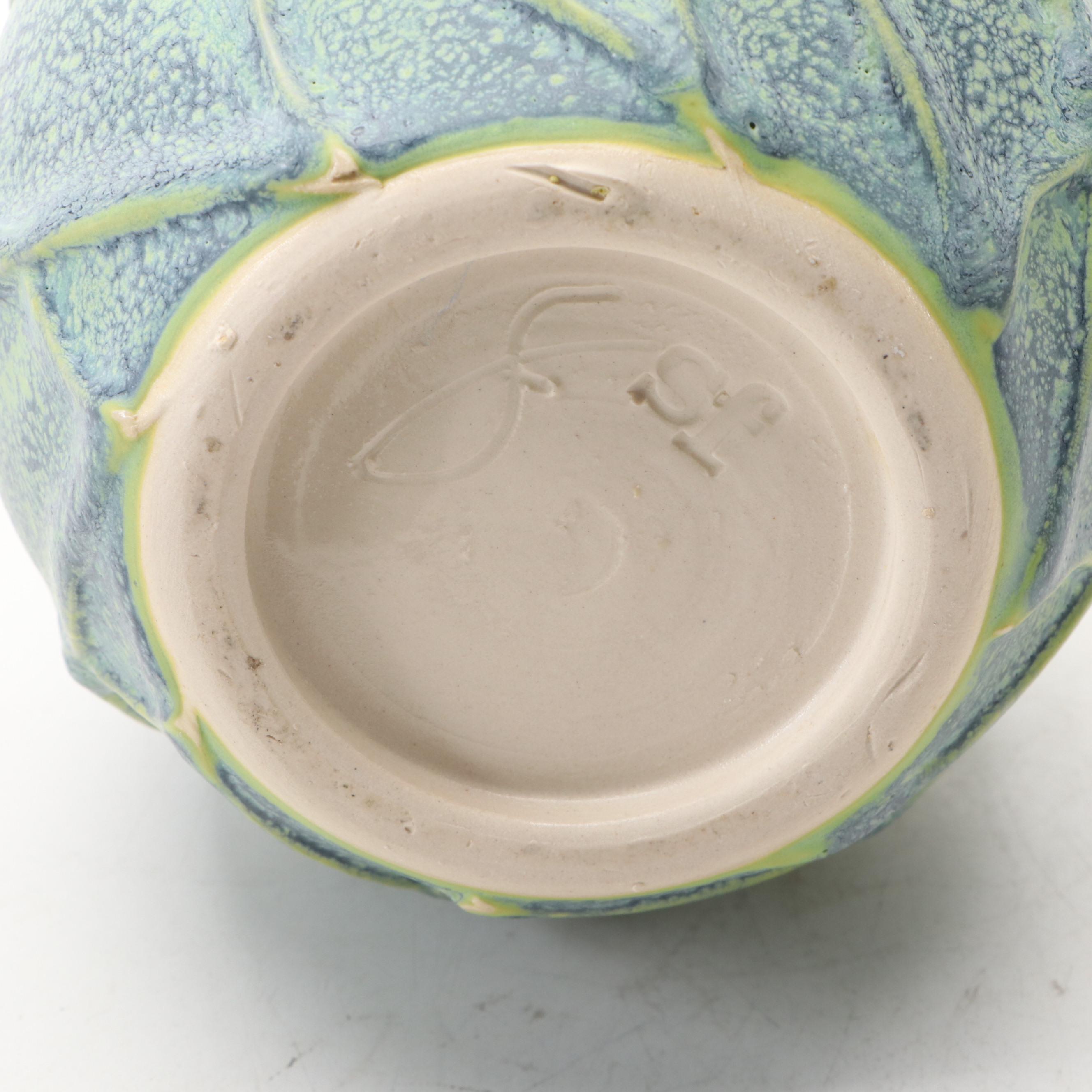 Steve Fredericks for Jemerick Pottery Arts and Crafts Style Matte Glaze Vase