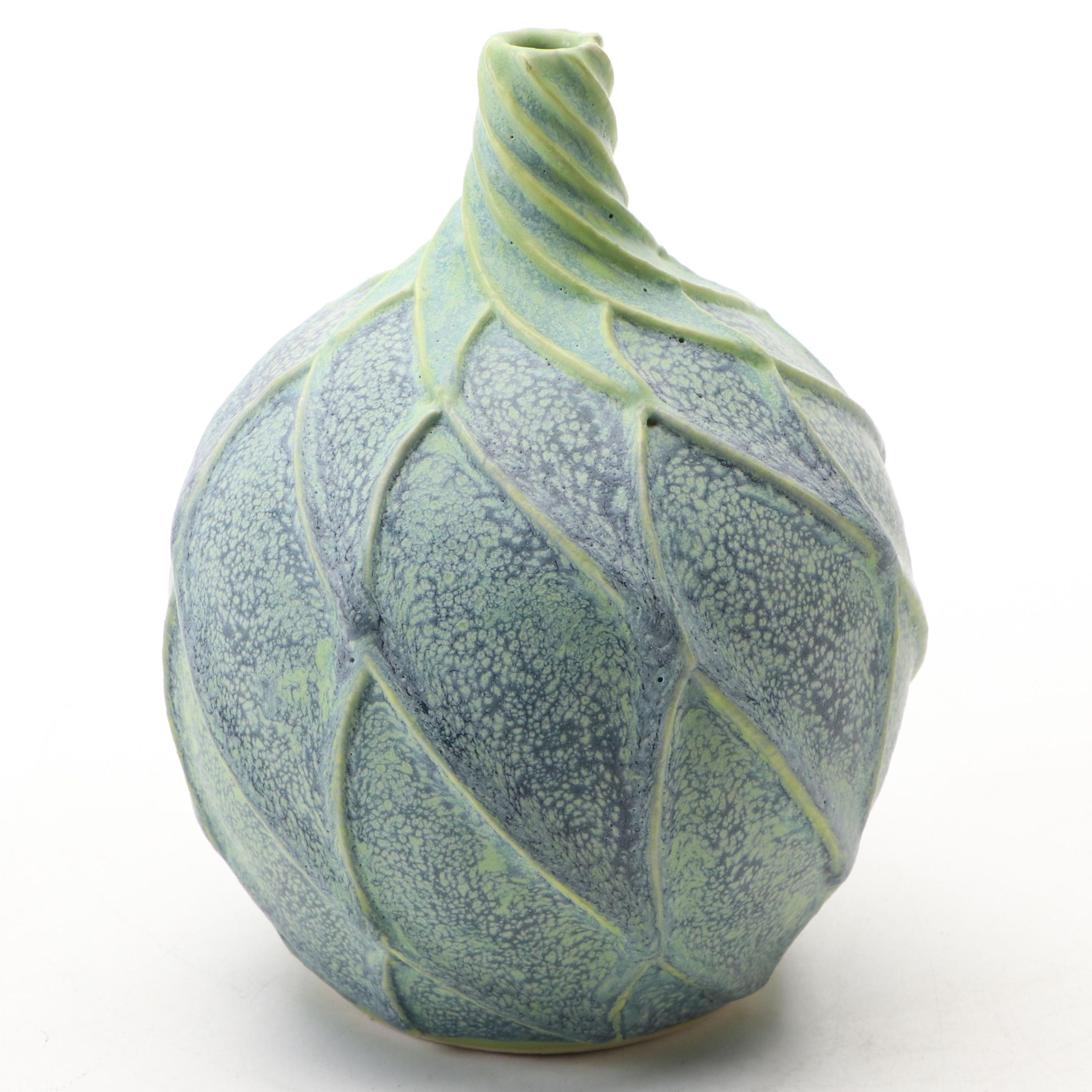 Steve Fredericks for Jemerick Pottery Arts and Crafts Style Matte Glaze Vase