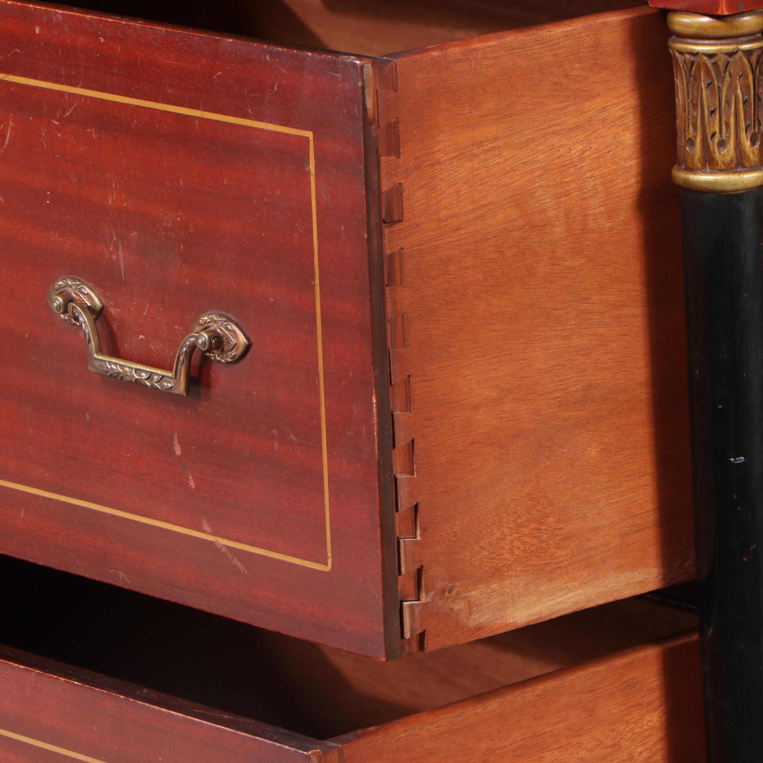 Northern Furniture Co. Empire Style Mahogany Chest of Drawers