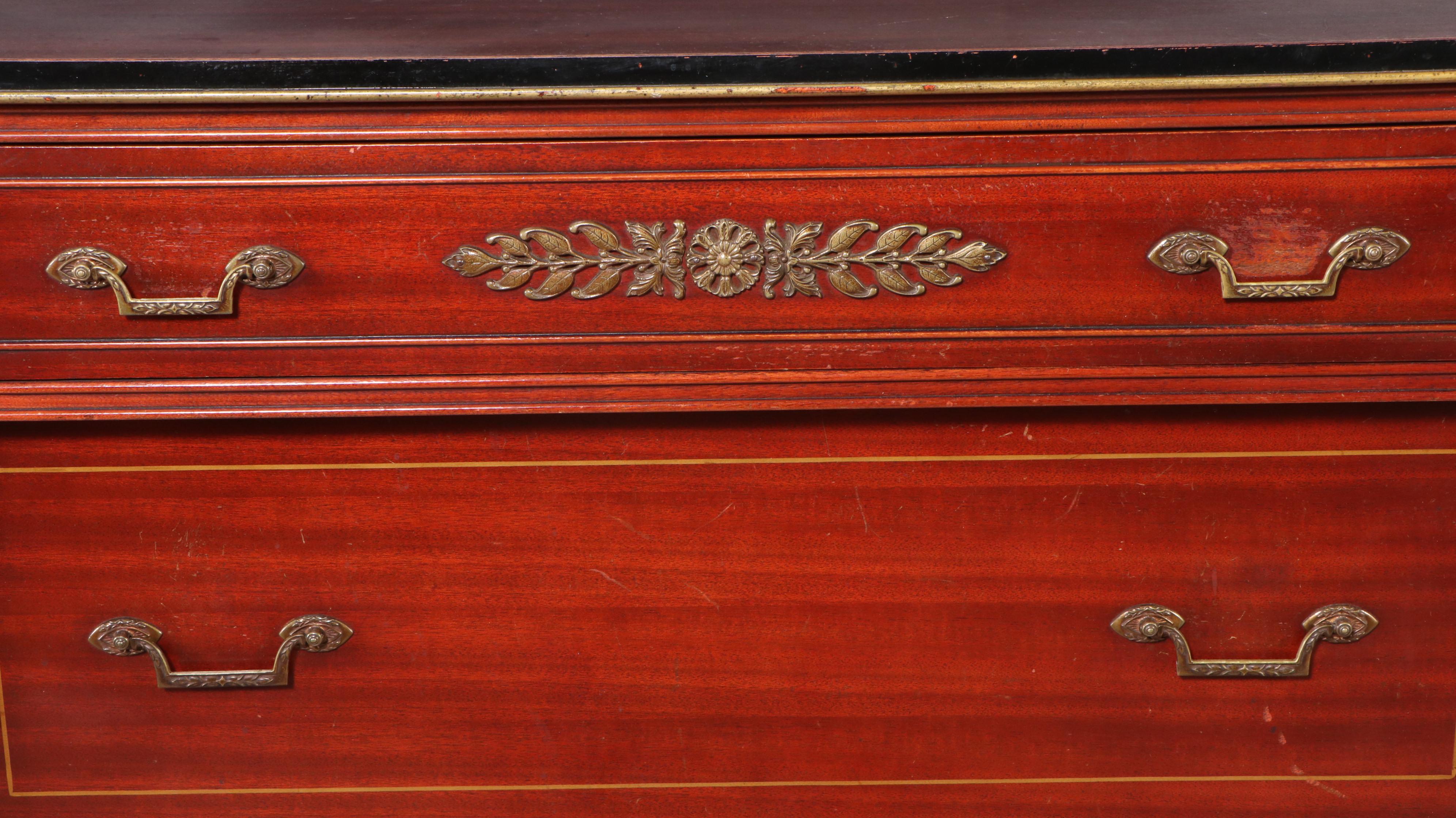 Northern Furniture Co. Empire Style Mahogany Chest of Drawers