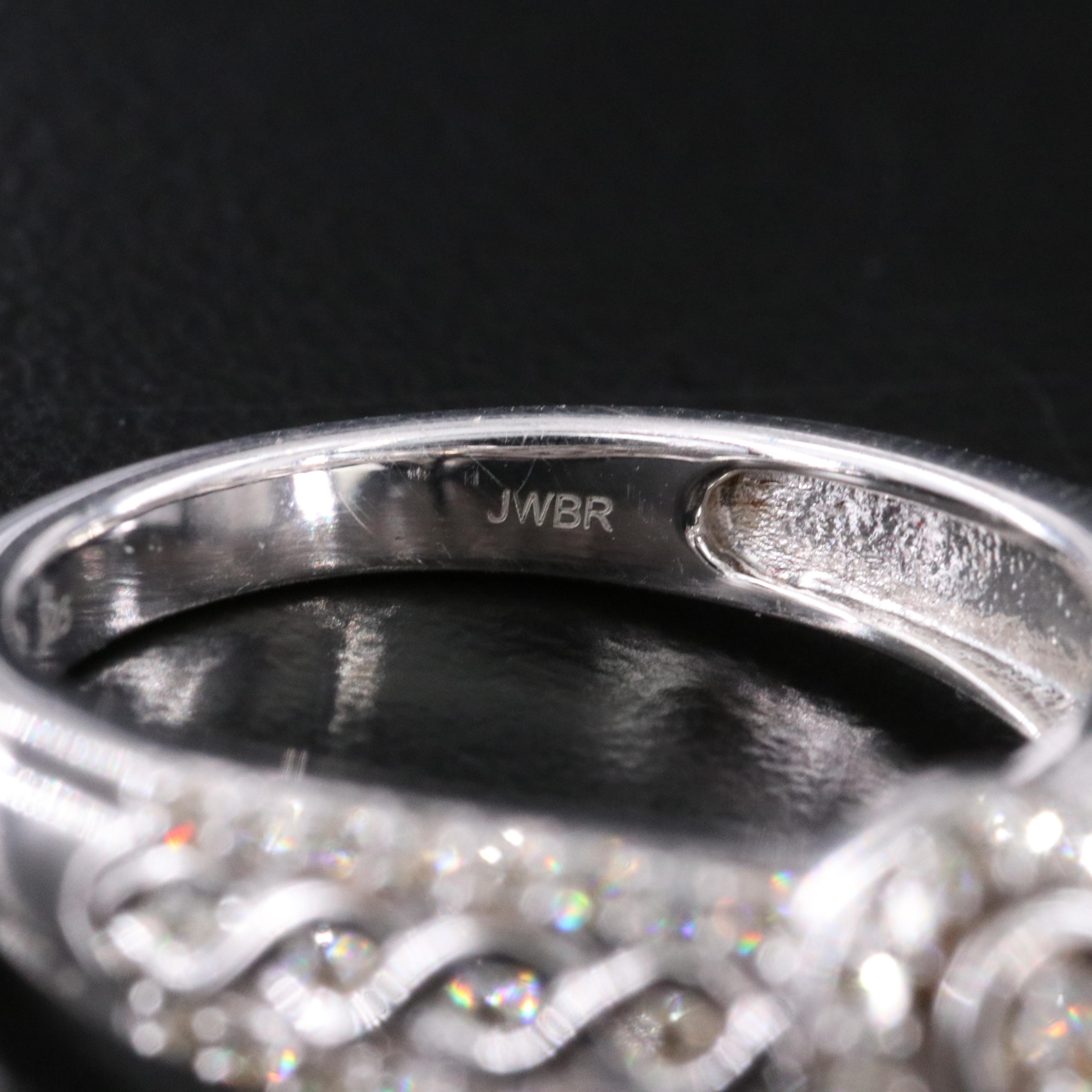 Sterling Diamond Heart Ring
