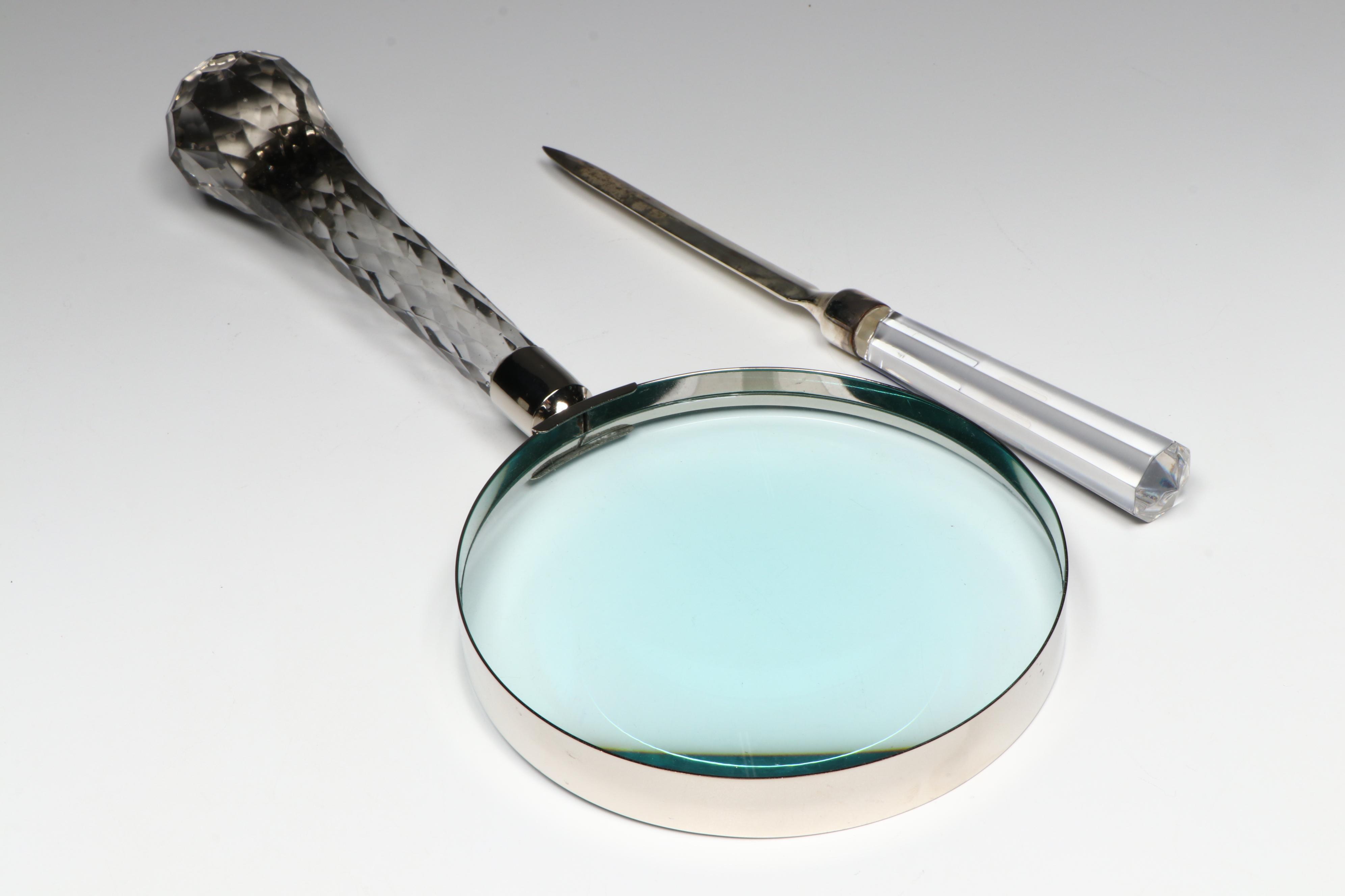 Villeroy & Boch Crystal Letter Opener, Millefiori Glass Paperweight and More