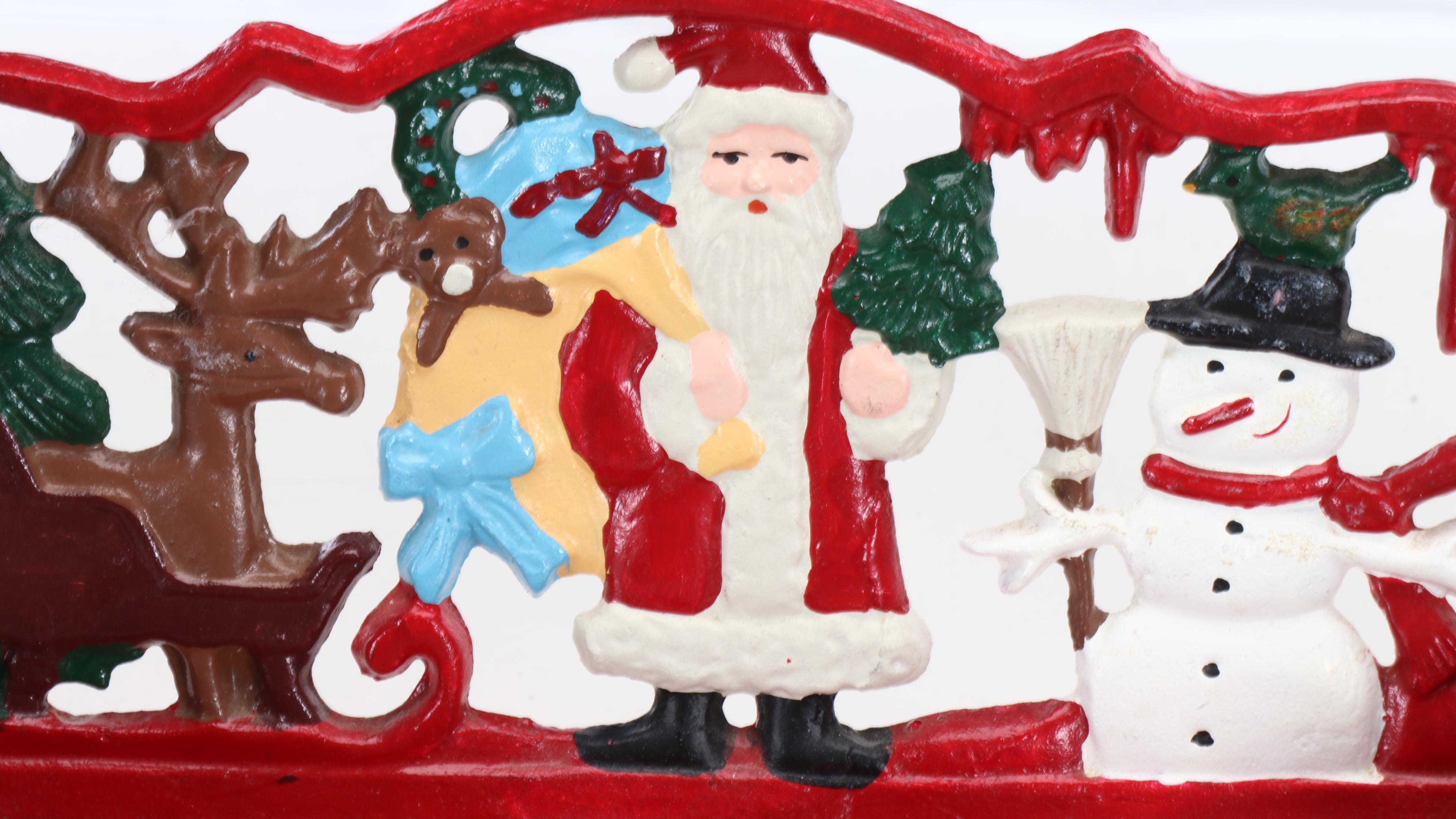 Vintage Collection of Santa Claus Figurines and Other Christmas Décor