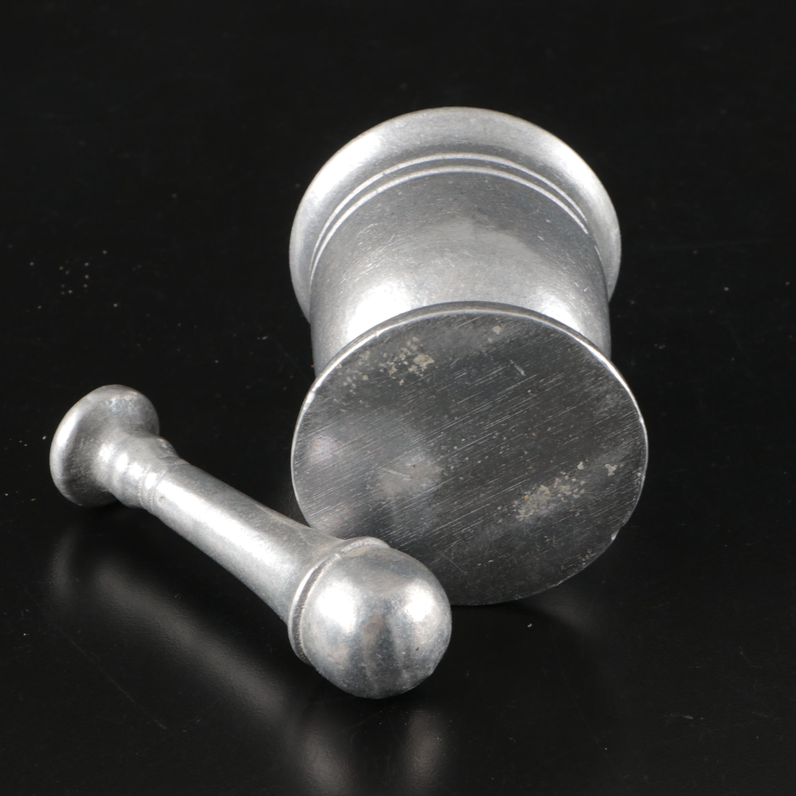 Norwegian Pewter Tankards  with Wilton Mortar and Pestle and Other Tableware