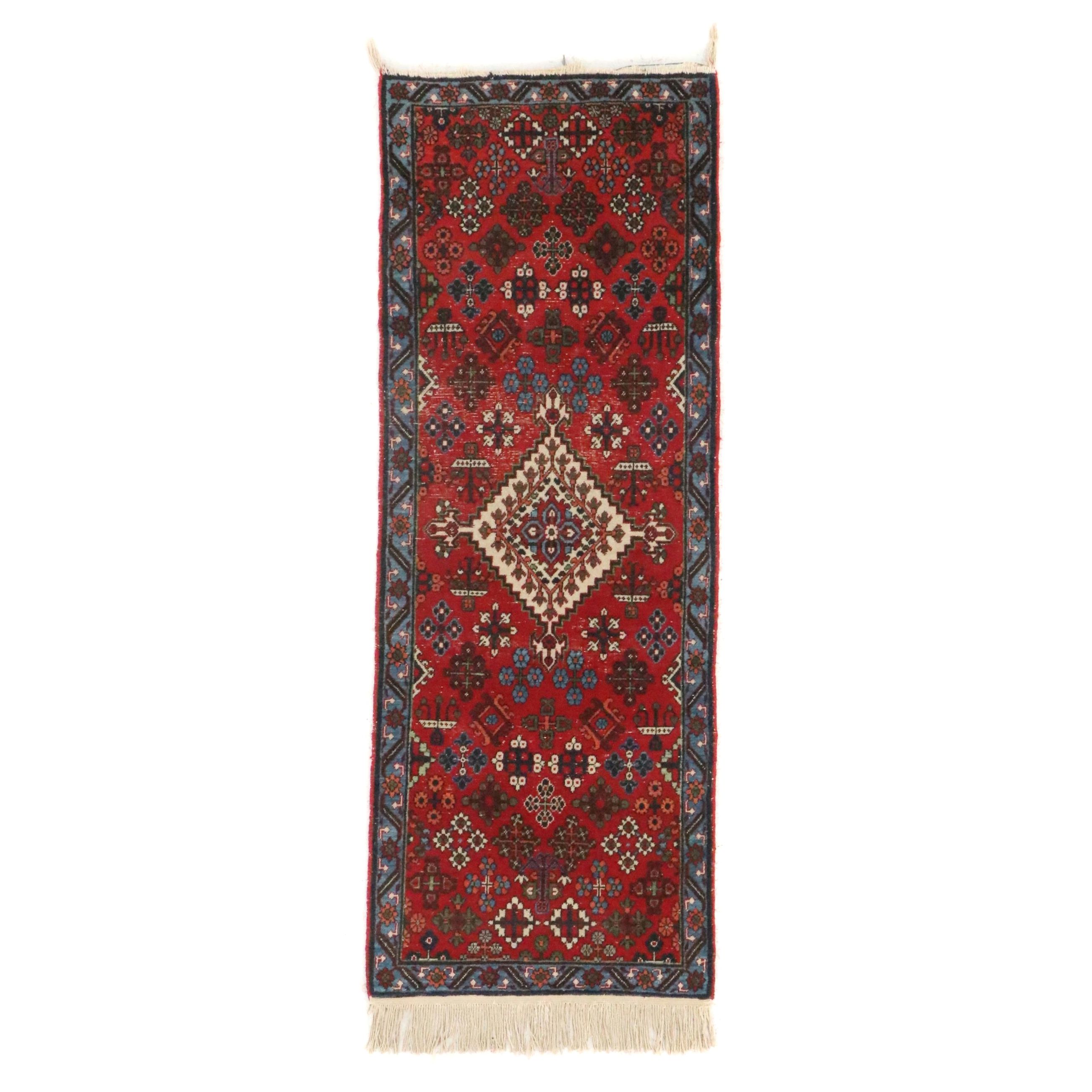 1'11 x 5'5 Hand-Knotted Persian Josheqan Accent Rug