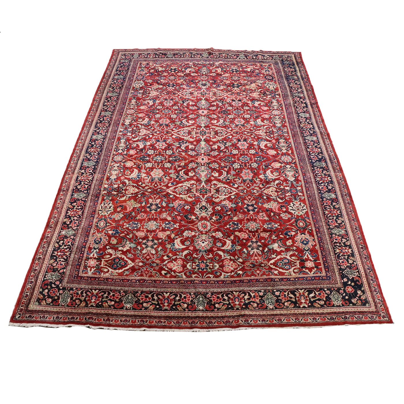 11'4 x 17'9 Hand-Knotted Persian Sarouk Room Sized Rug