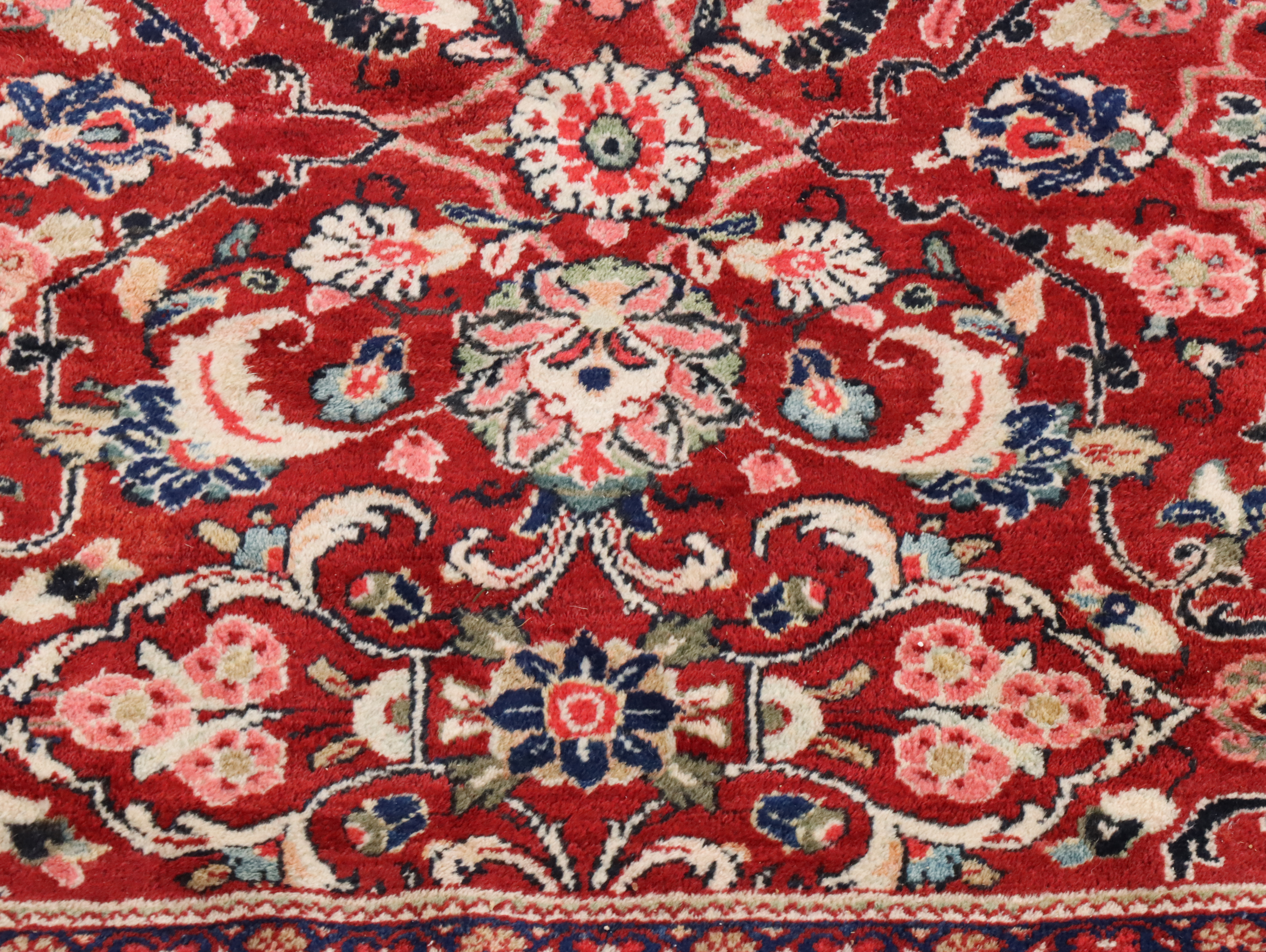 11'4 x 17'9 Hand-Knotted Persian Sarouk Room Sized Rug