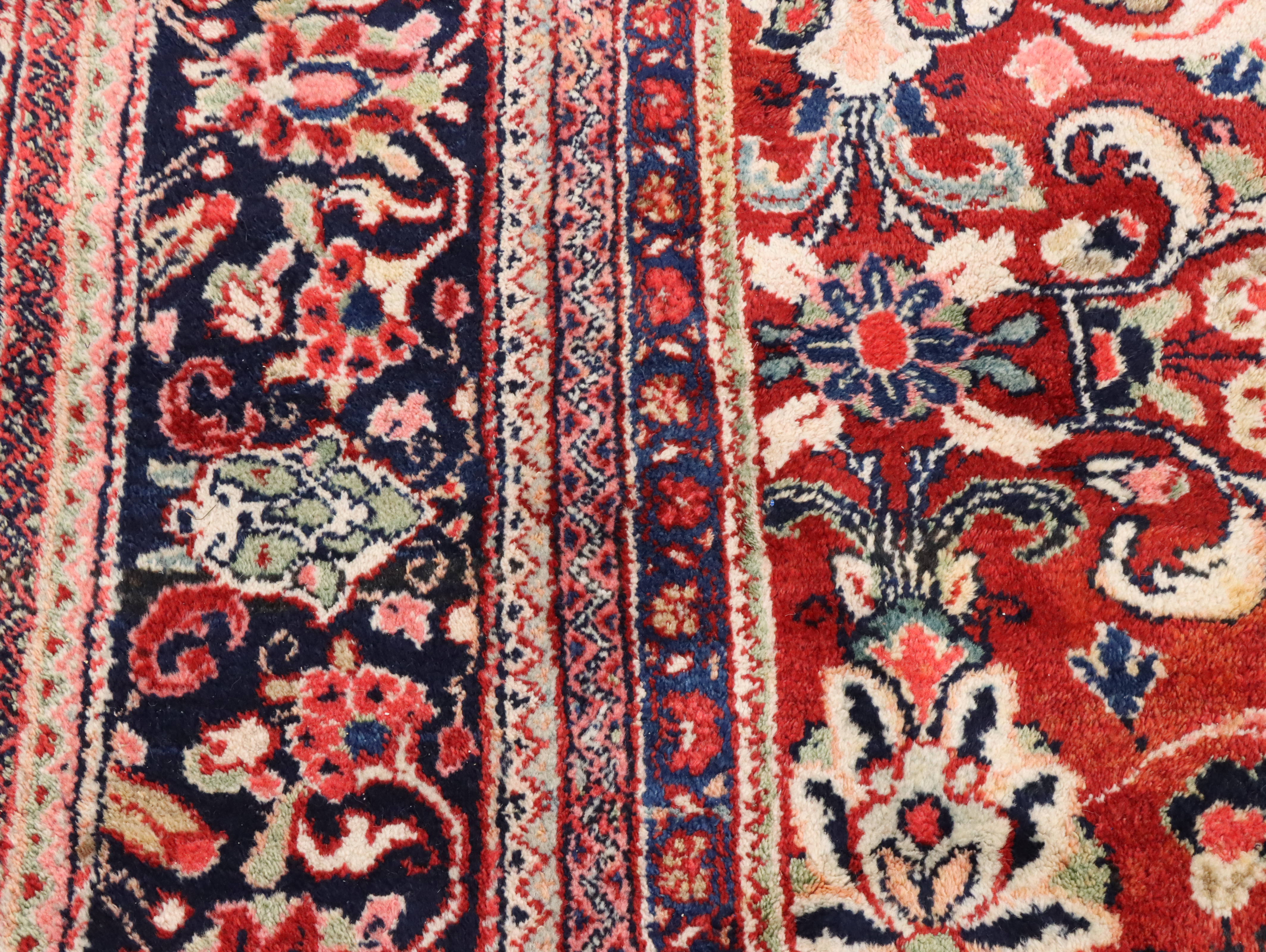 11'4 x 17'9 Hand-Knotted Persian Sarouk Room Sized Rug