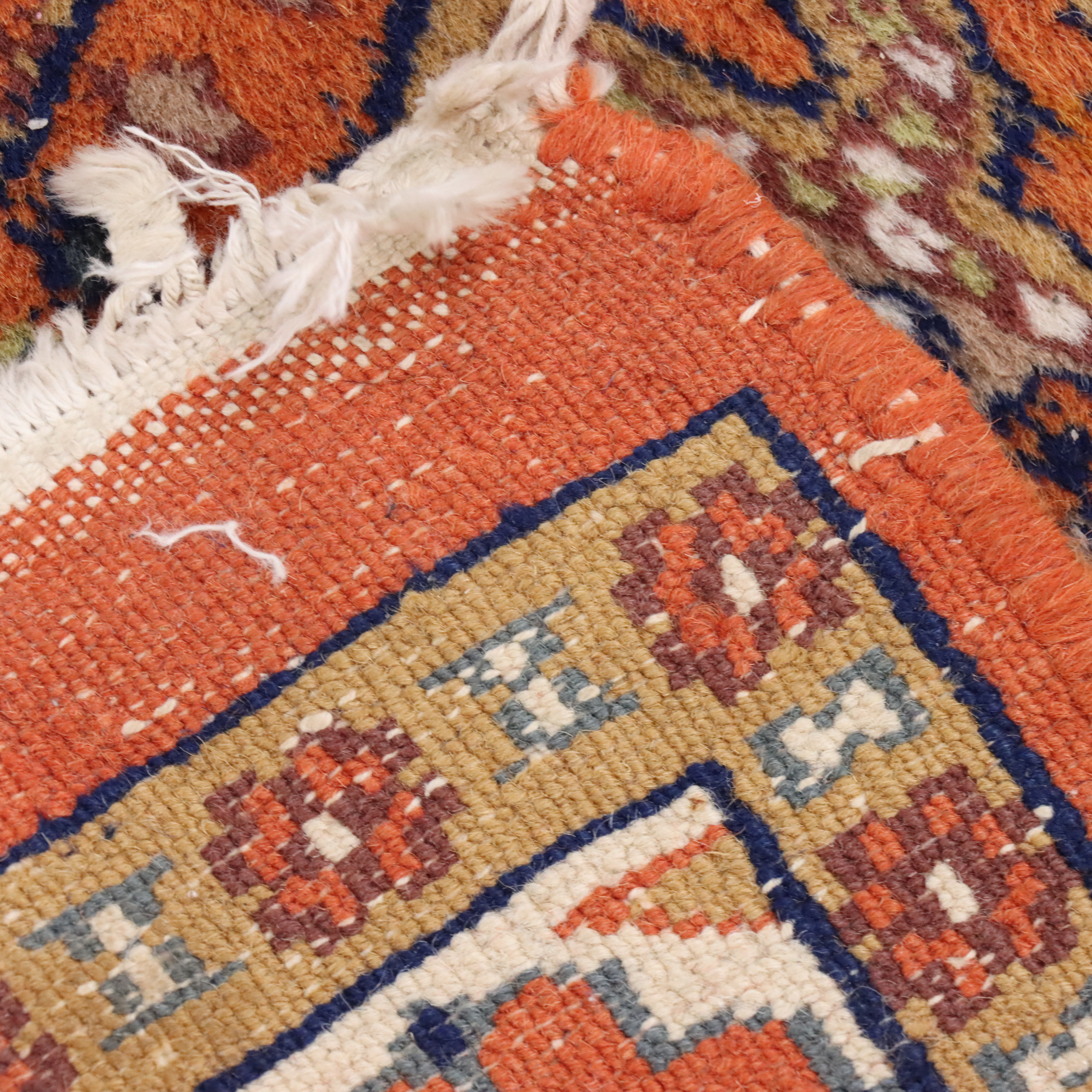 2'8 x 8'6 Hand-Knotted Caucasian Azerbaijan Perpedil Carpet Runner