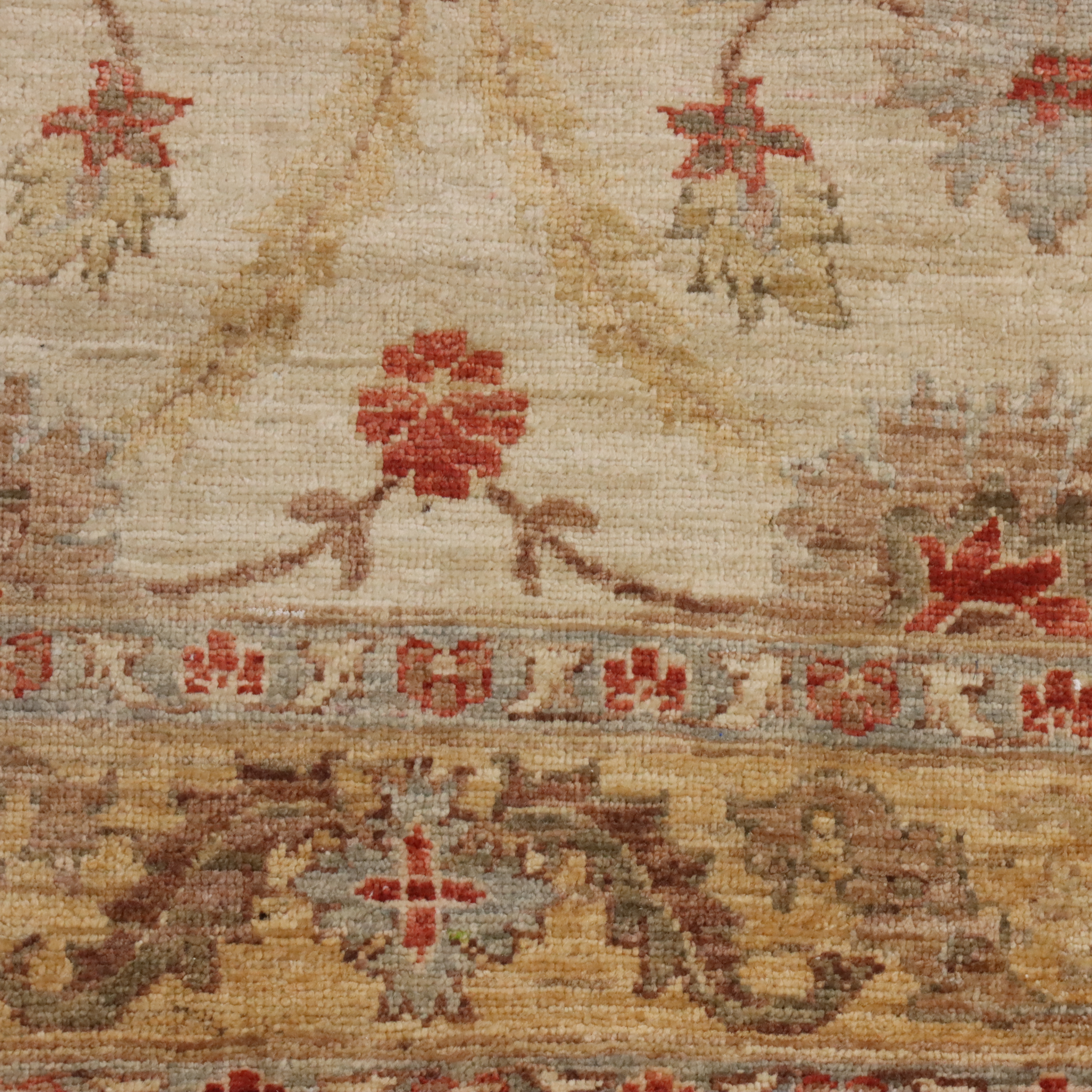 4' x 4'8 Hand-Knotted Indian Jaipur Area Rug