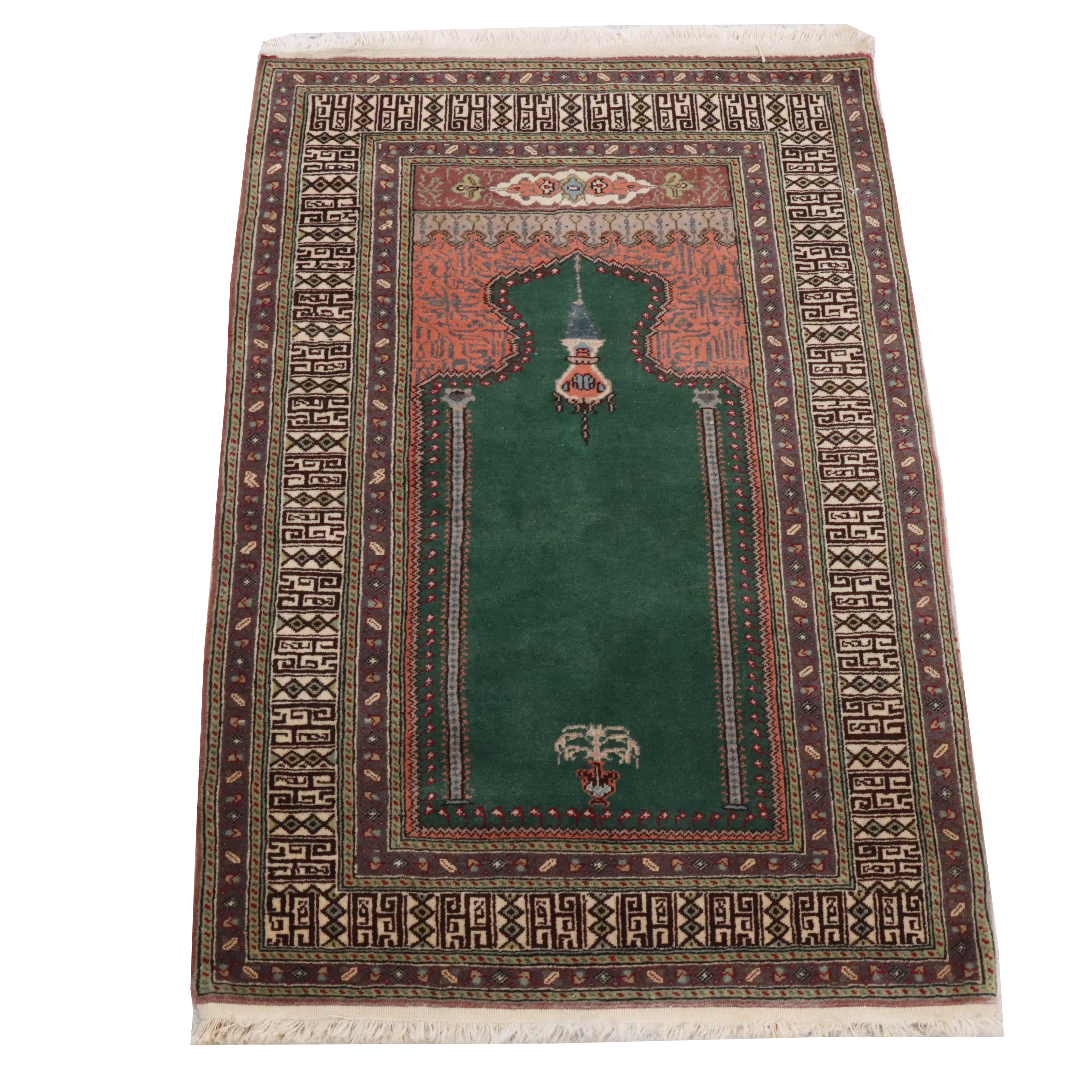 3' x 4'7 Hand-Knotted Persian Birjand Prayer Rug