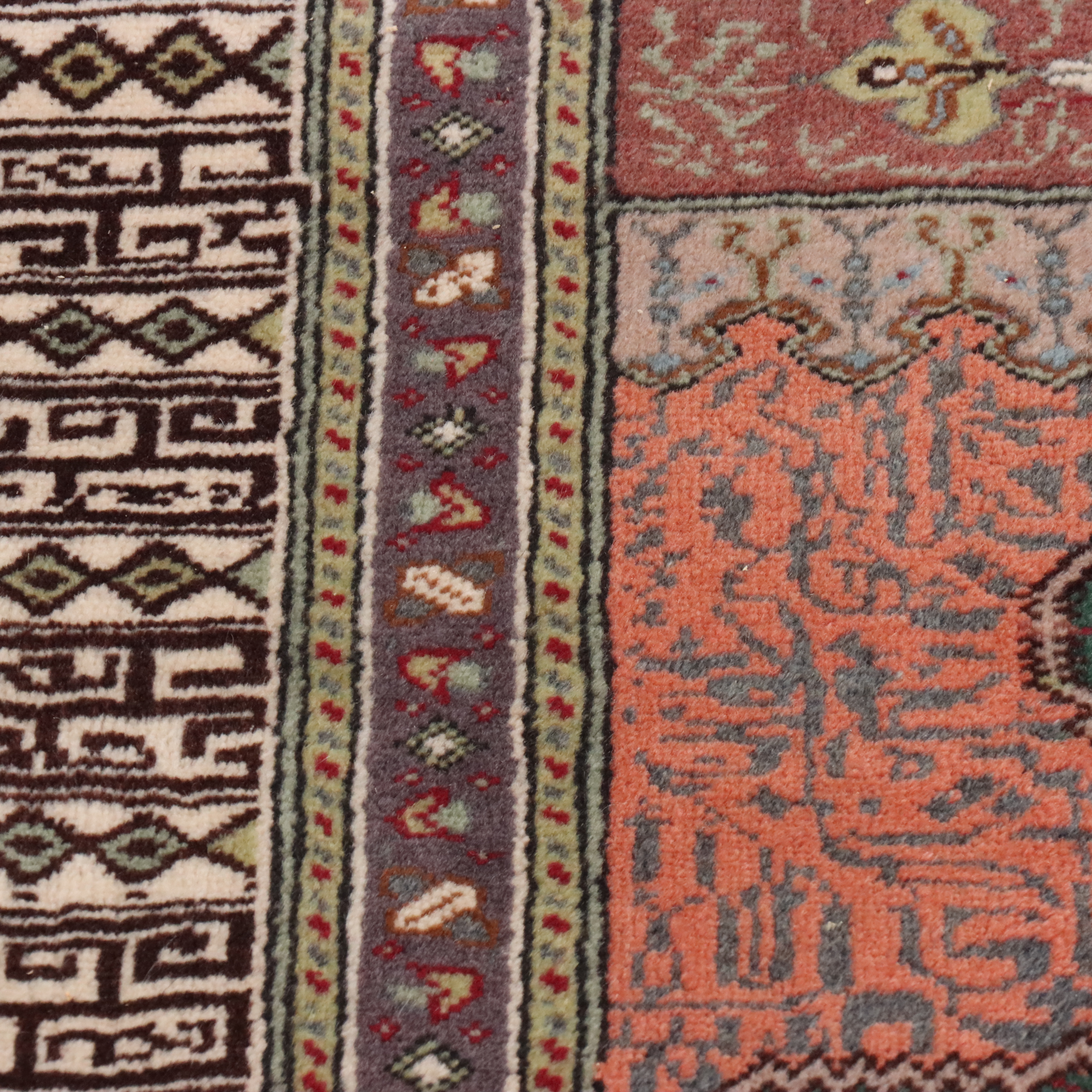 3' x 4'7 Hand-Knotted Persian Birjand Prayer Rug