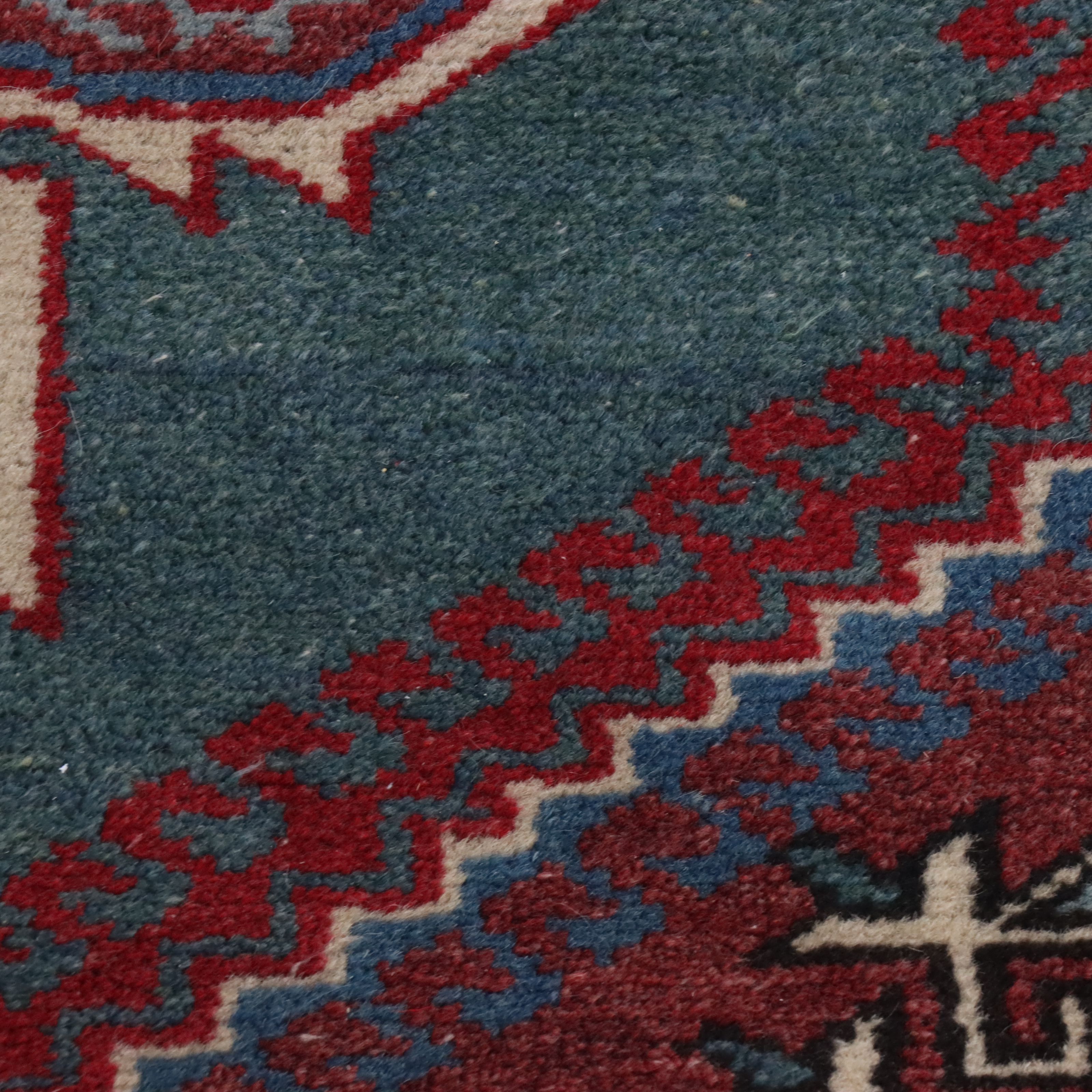 2'8 x 3'9 Hand-Knotted Turkish Konya Accent Rug