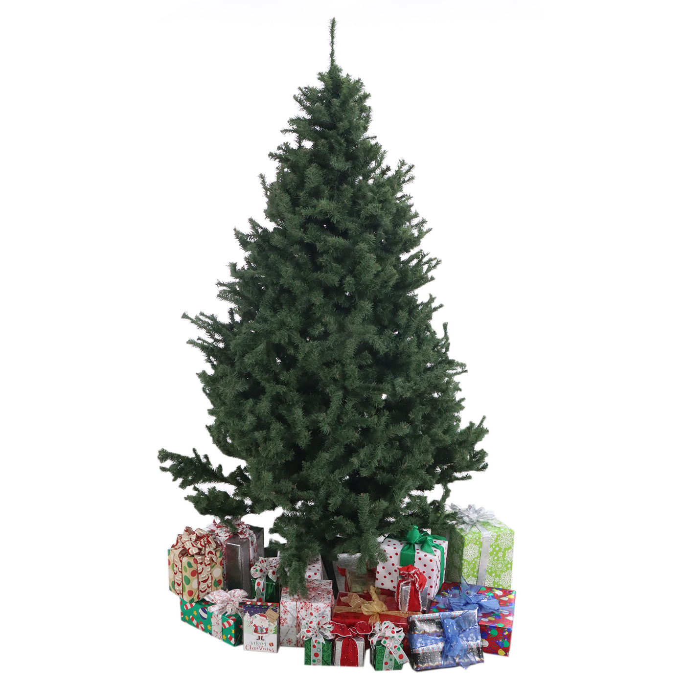 8' Artificial Christmas Tree with Decorative Present Collection