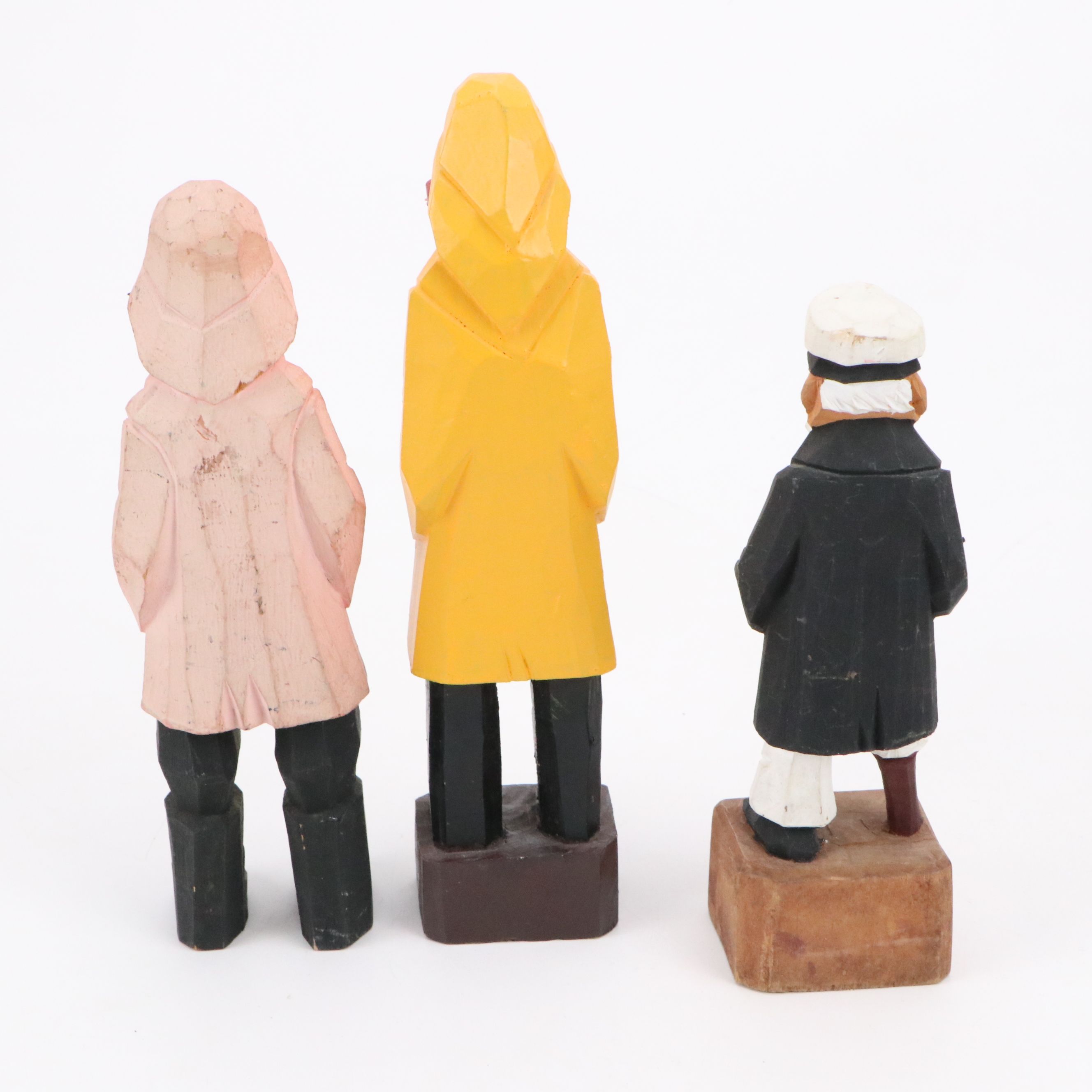 Enesco with Other Carved Wood Sailors and Nautical Characters