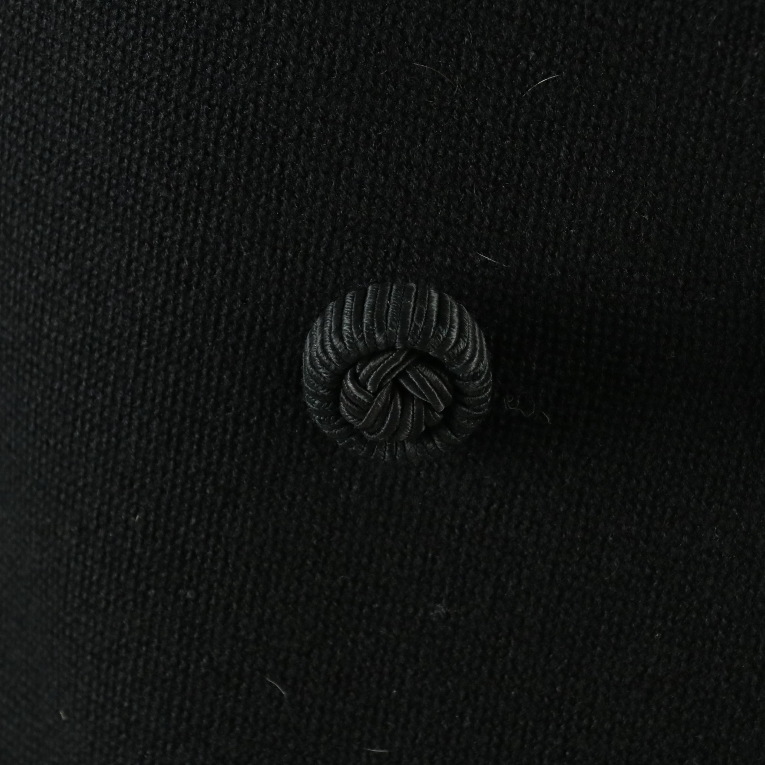 Benmor Mink Collar Double-Breasted Coat in Wool Voltaire, 1950s