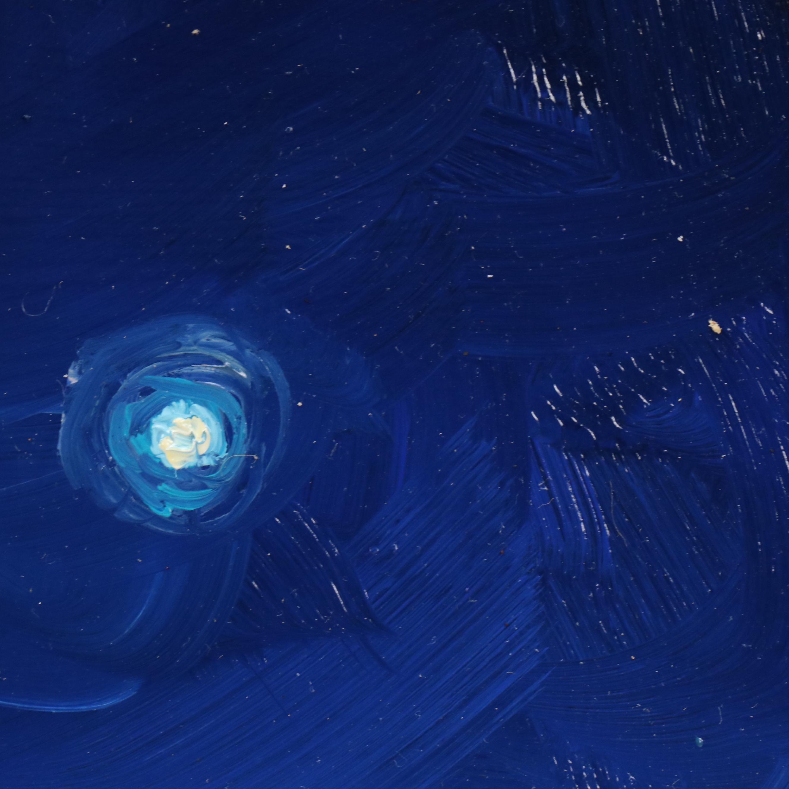 William Hawkins Nocturne Oil Painting of Afterglow Over Cornfields, 2025