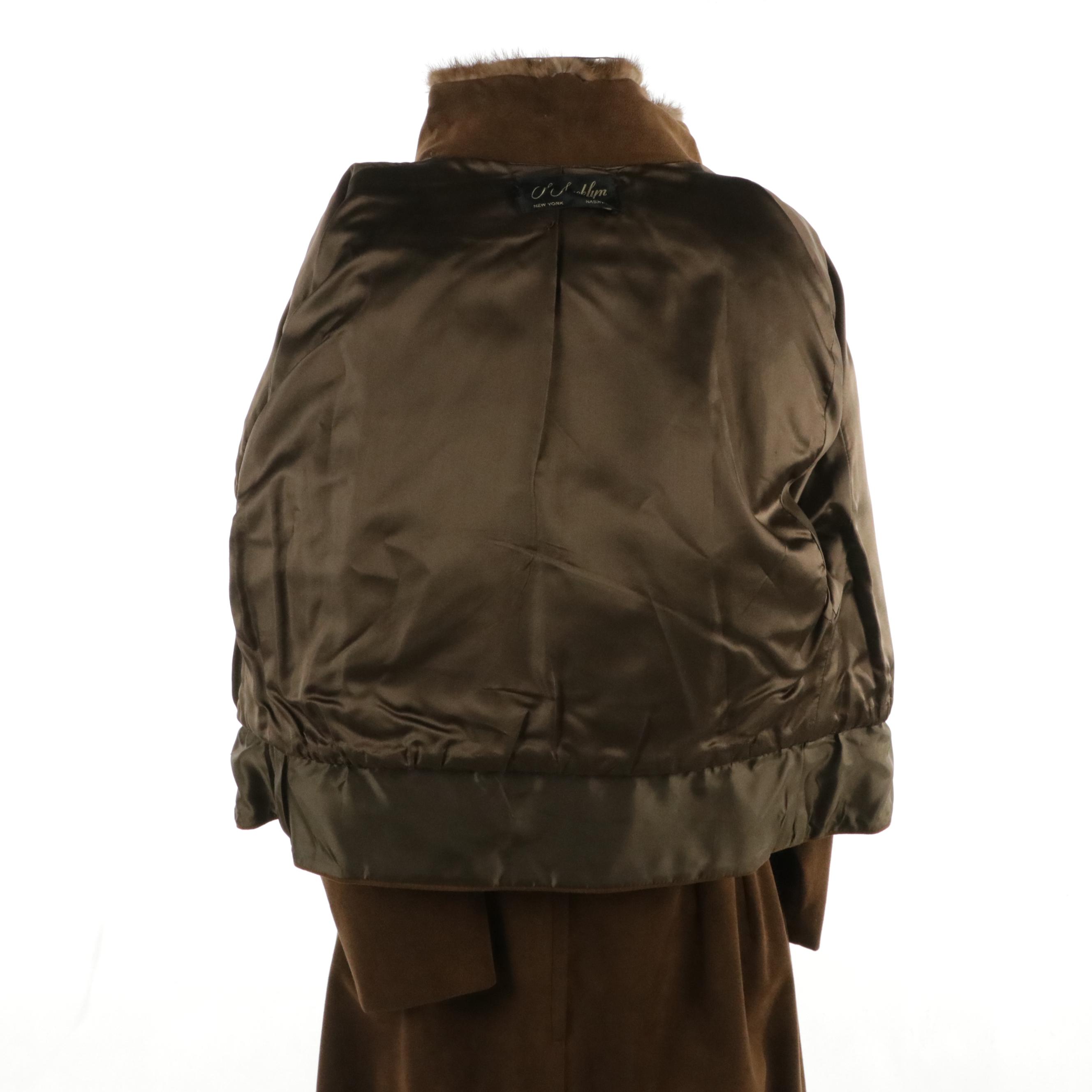 J. Jacklyn Skirt Suit in Mink Fur and Ultrasuede®, 1970s