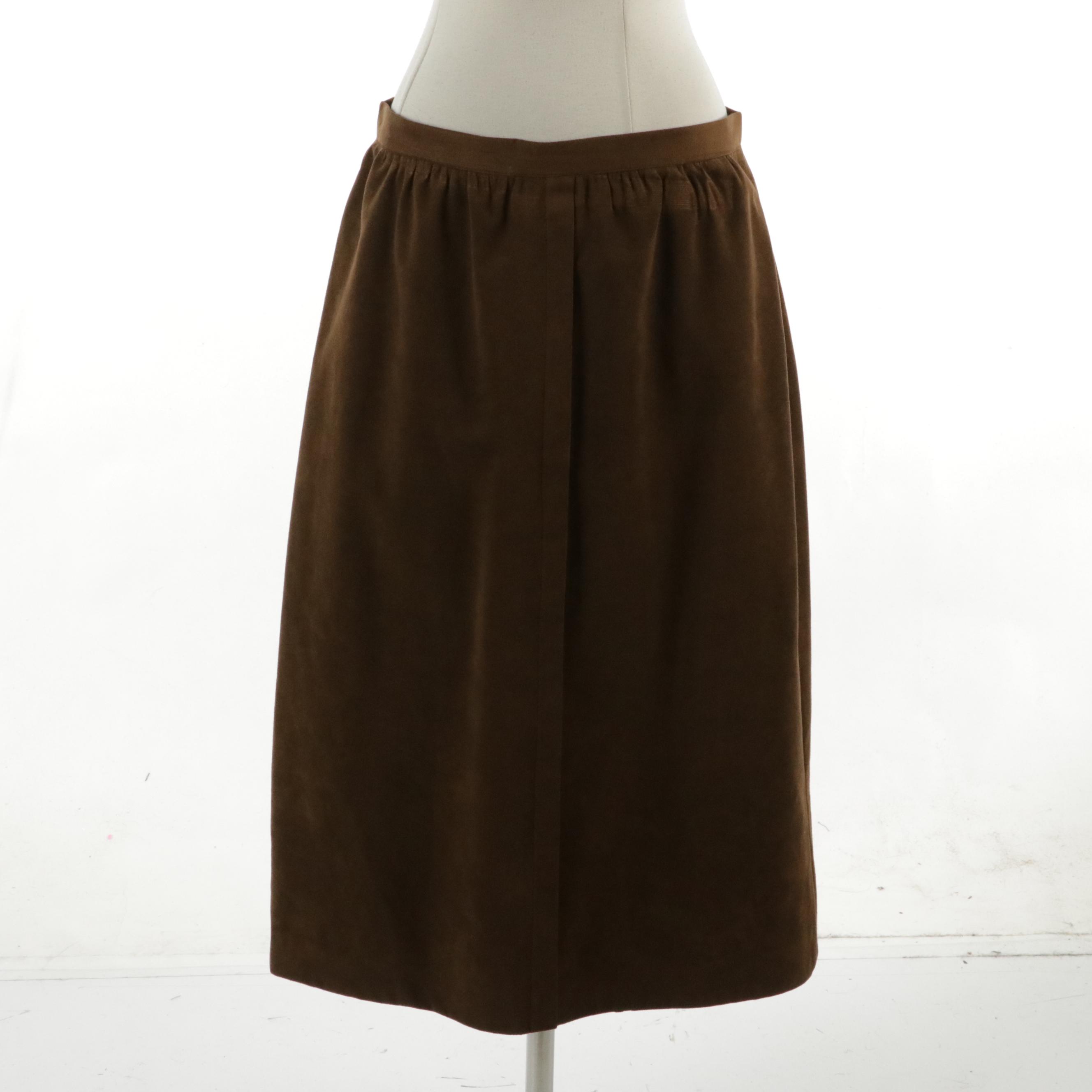 J. Jacklyn Skirt Suit in Mink Fur and Ultrasuede®, 1970s