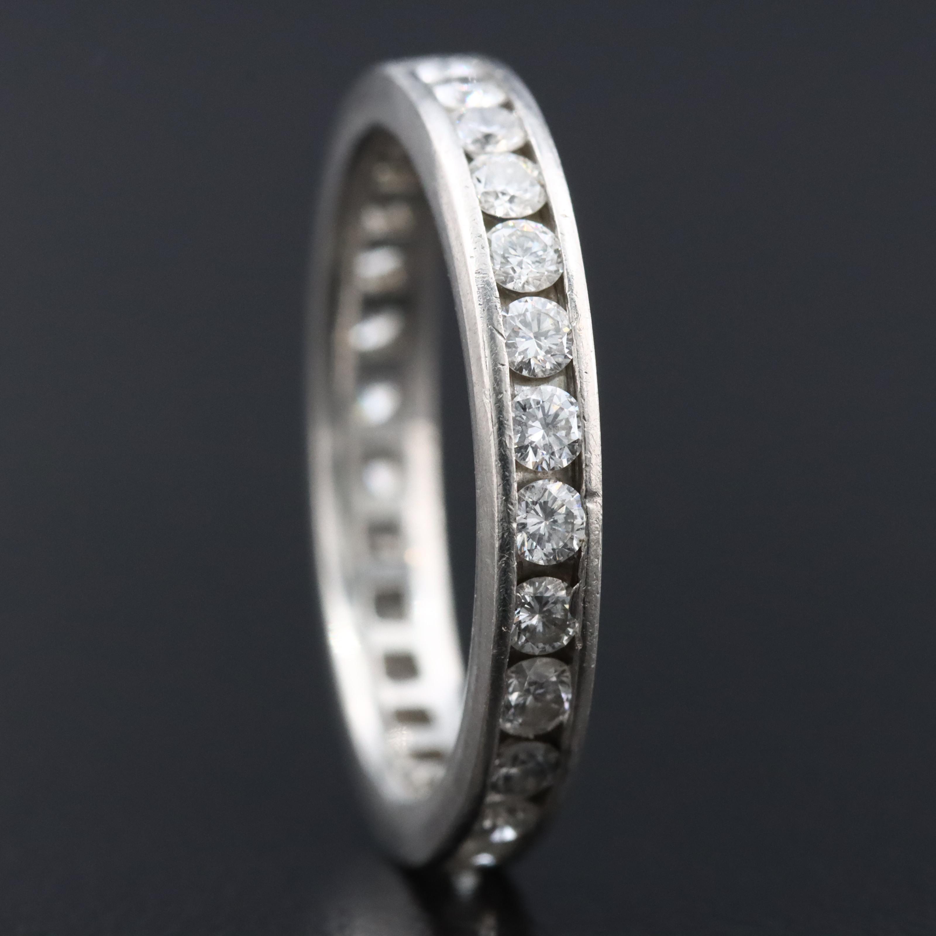 Platinum 1.19 CTW Diamond Eternity Band
