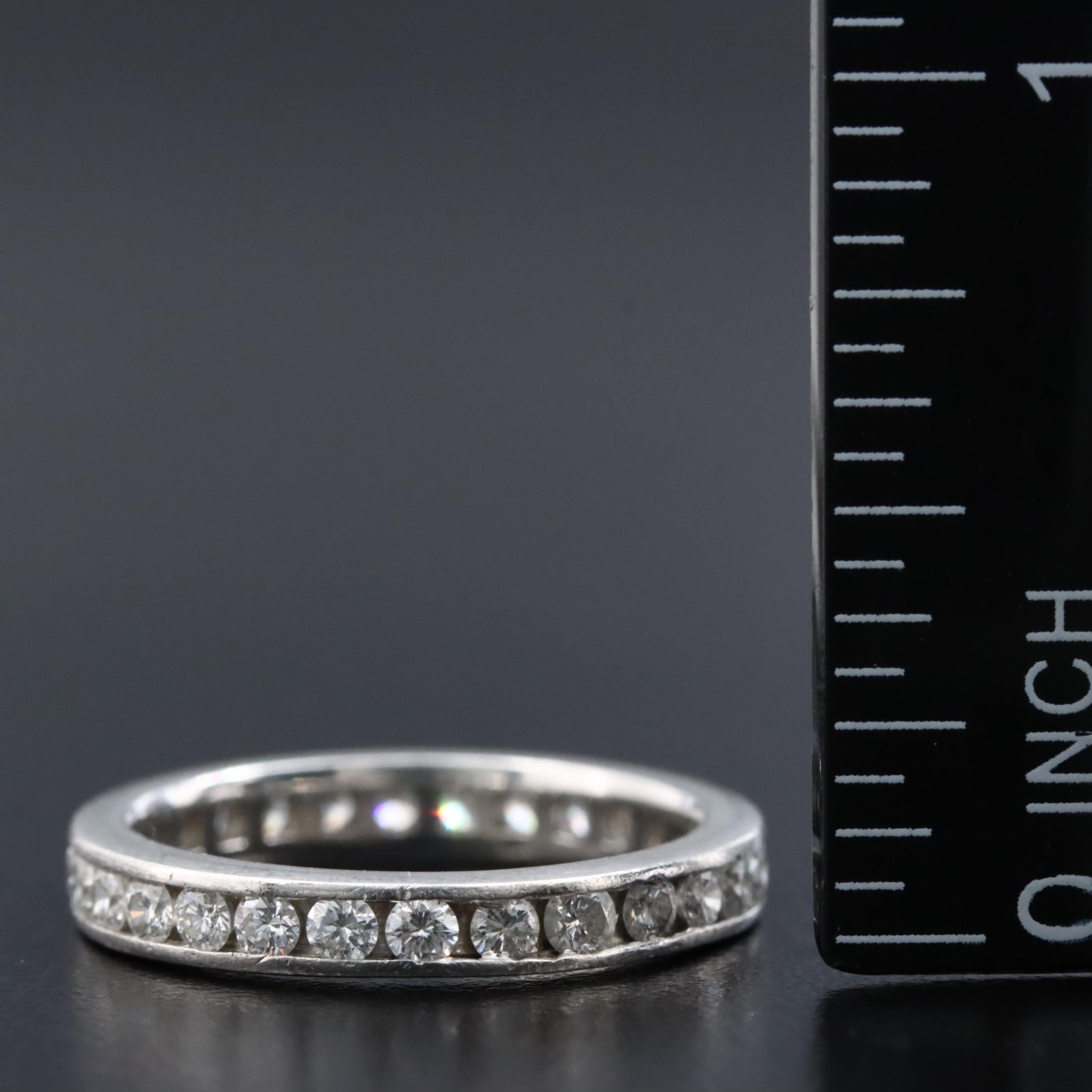 Platinum 1.19 CTW Diamond Eternity Band