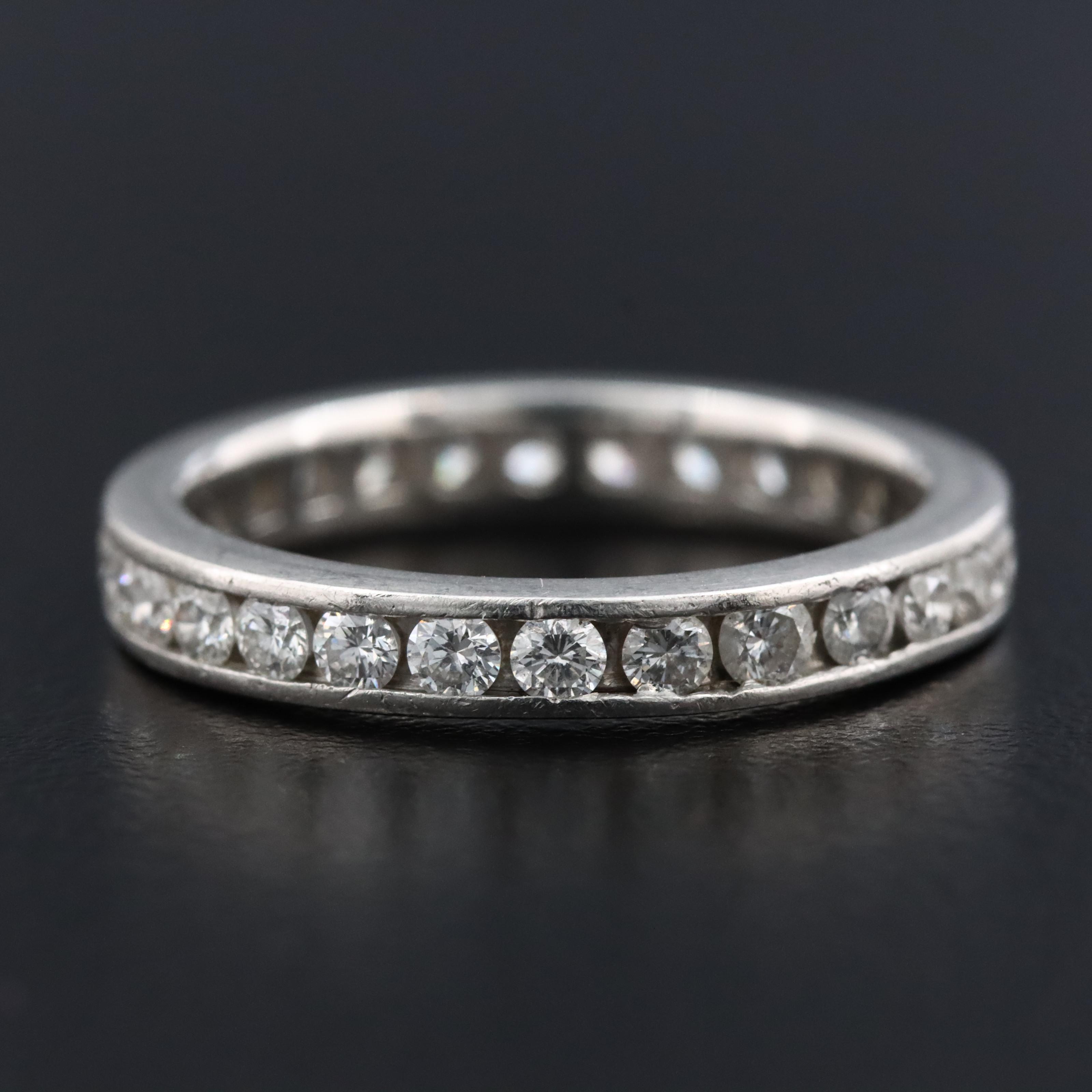Platinum 1.19 CTW Diamond Eternity Band