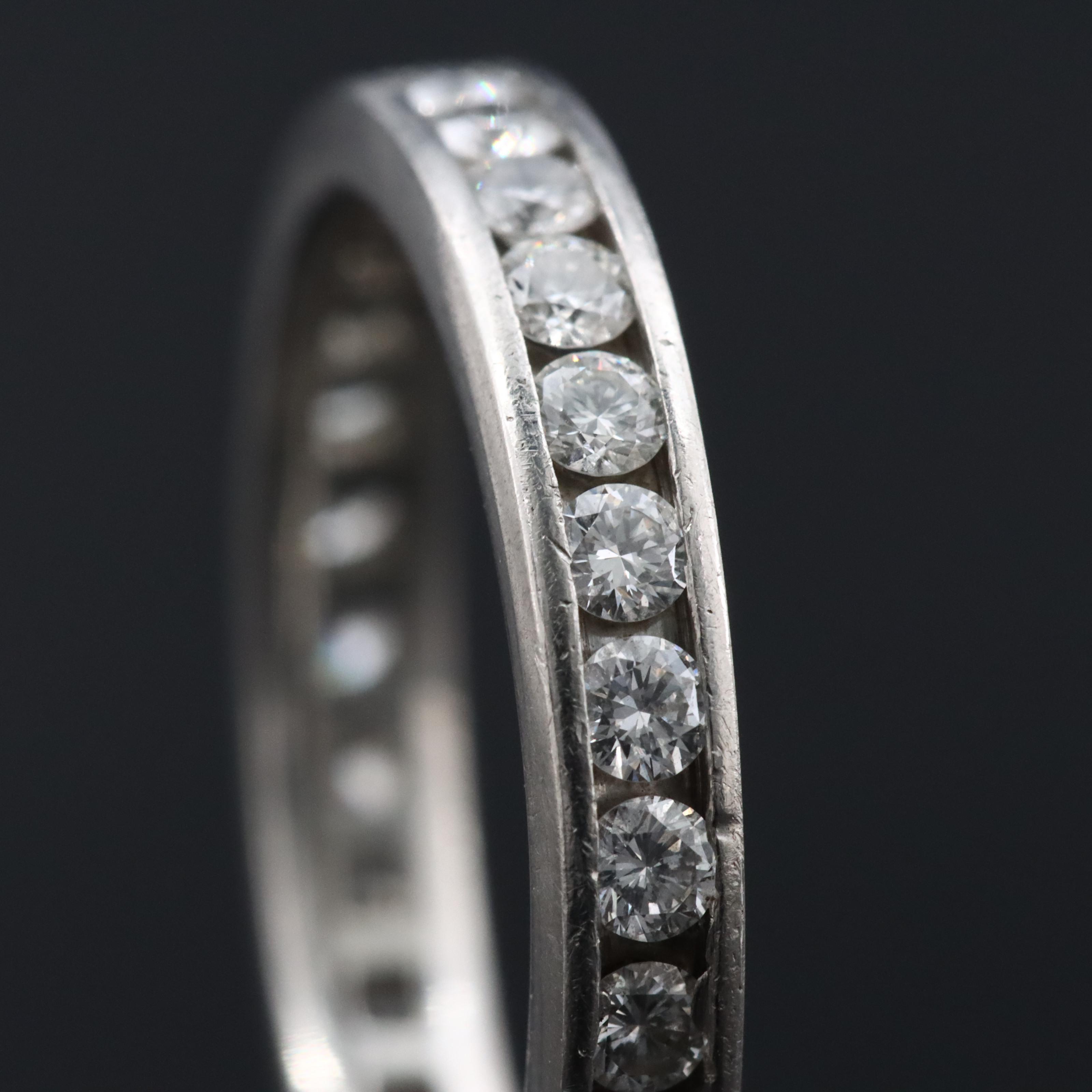 Platinum 1.19 CTW Diamond Eternity Band