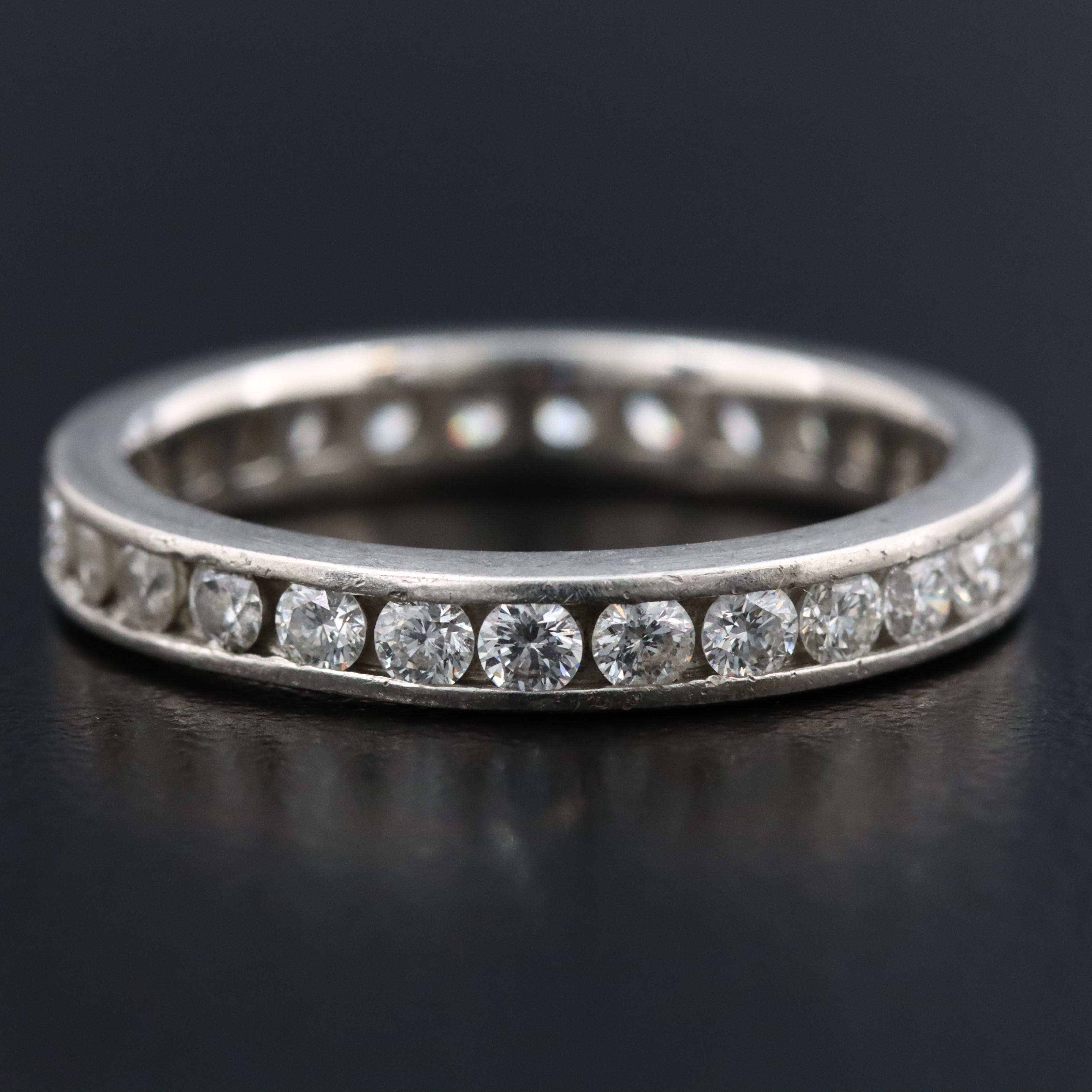 Platinum 1.19 CTW Diamond Eternity Band