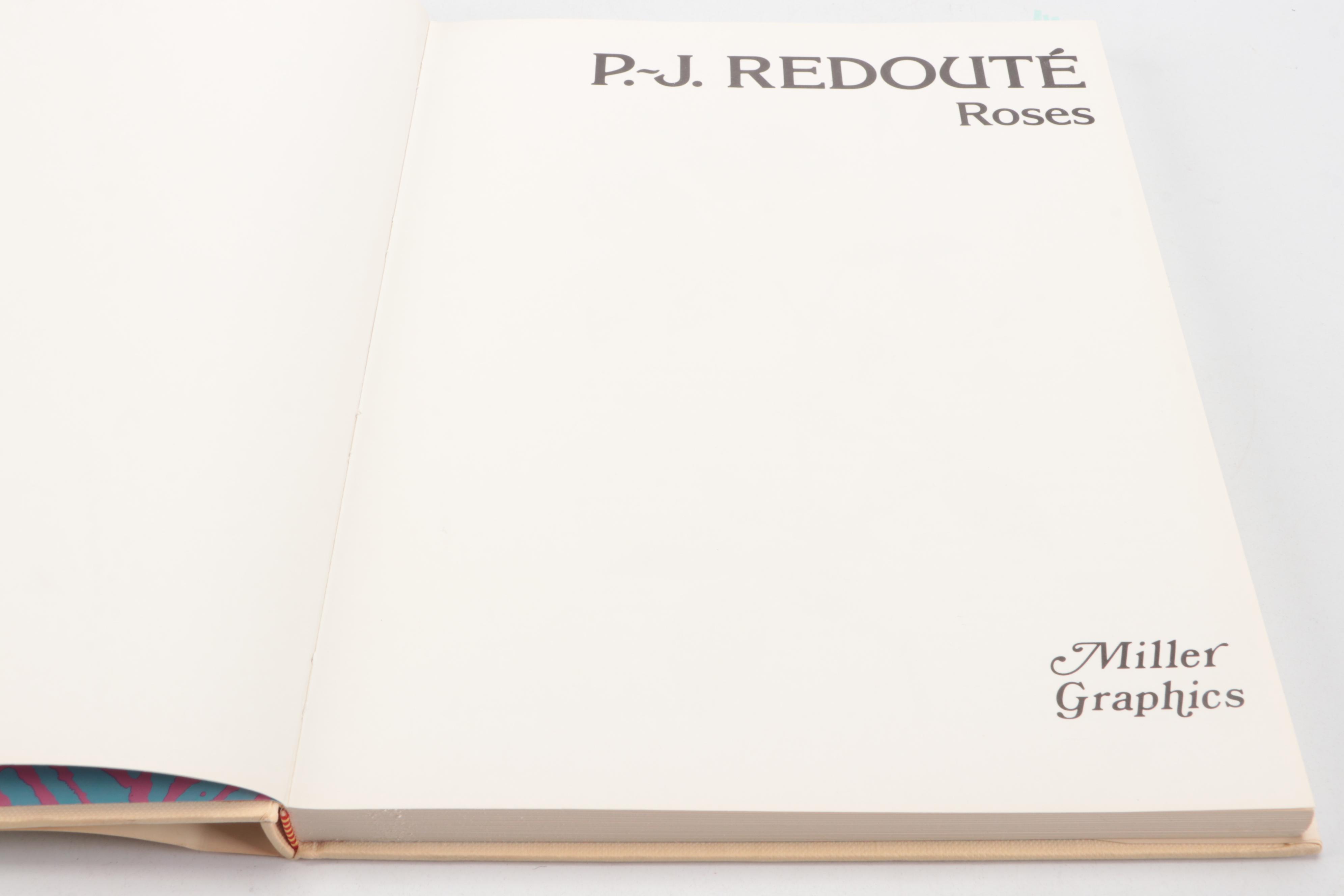 Illustrated "Roses" by Pierre-Joseph Redouté, 1978
